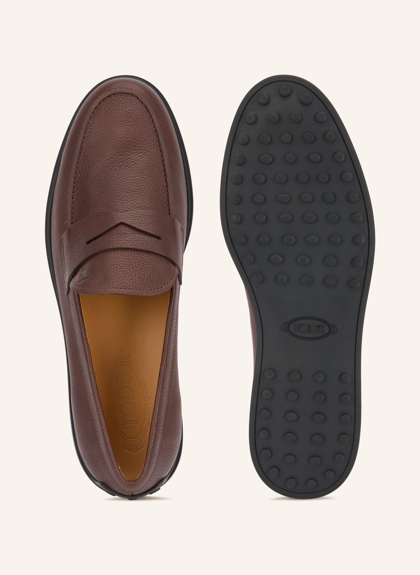 TOD'S Loafers à barrette: MARRON FONCÉ