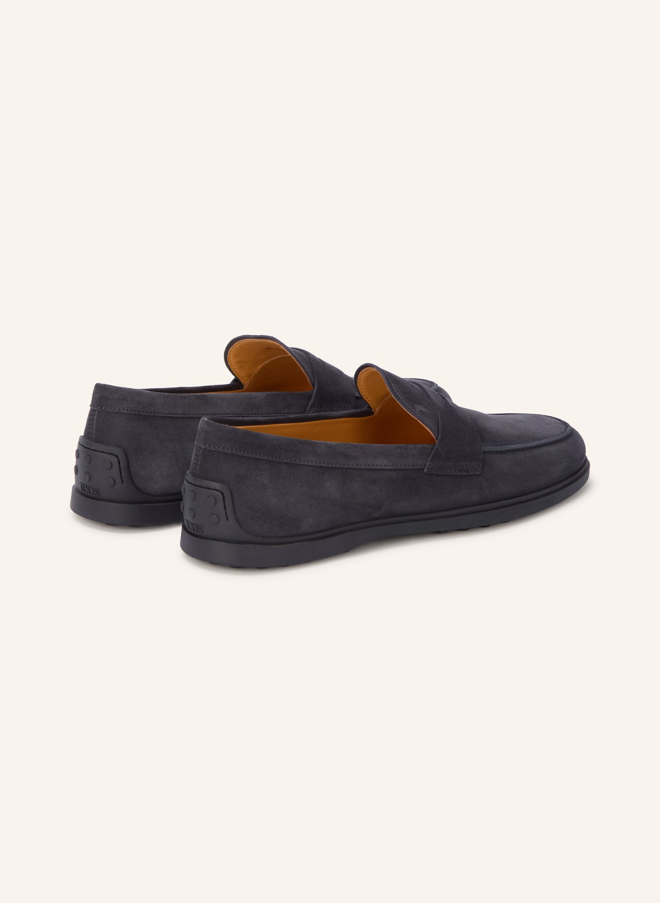 TOD'S Penny mokasíny GOMMA: TMAVĚ ŠEDÁ
