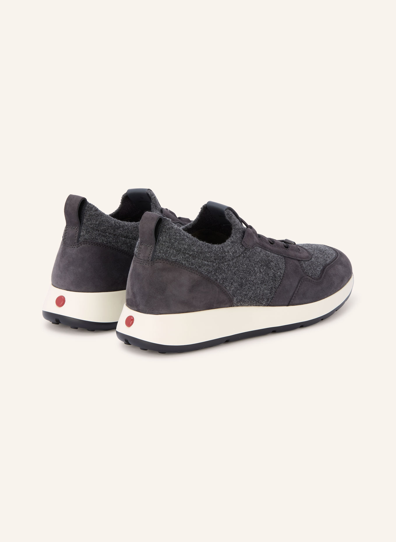 TOD'S Sneakers: GRIS FONCÉ / BLANC