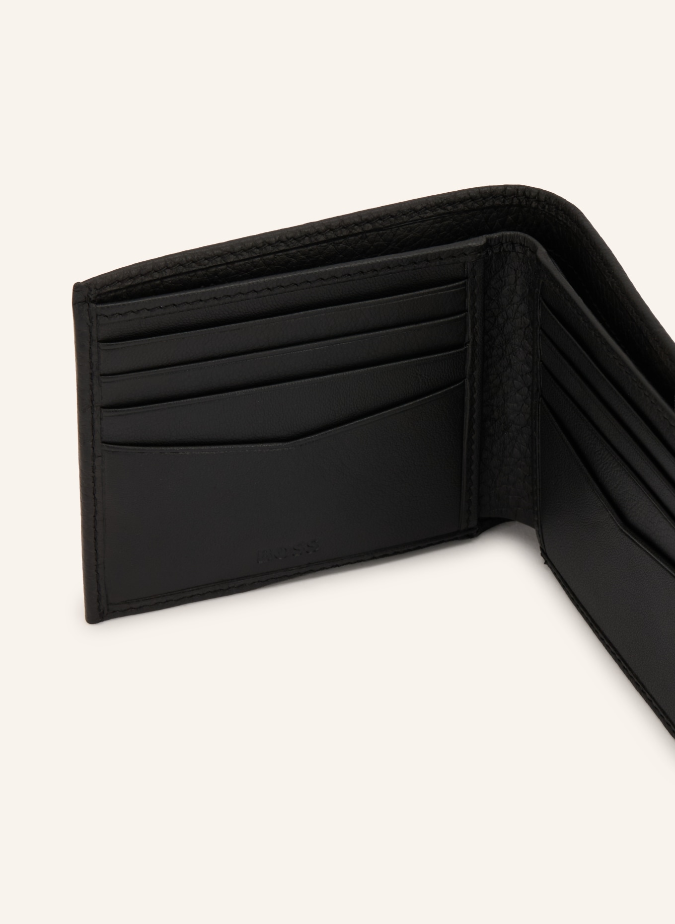BOSS Portofel NEW CROSSTOWN: NEGRU / ARGINT