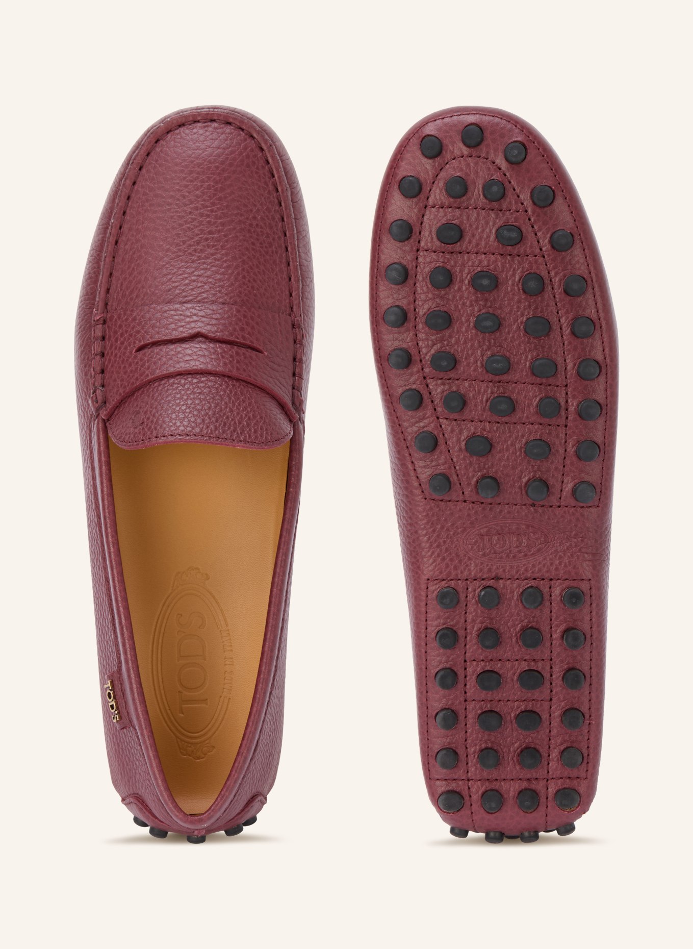 TOD'S Pennyloafer GOMMINO 22L: DONKERROOD