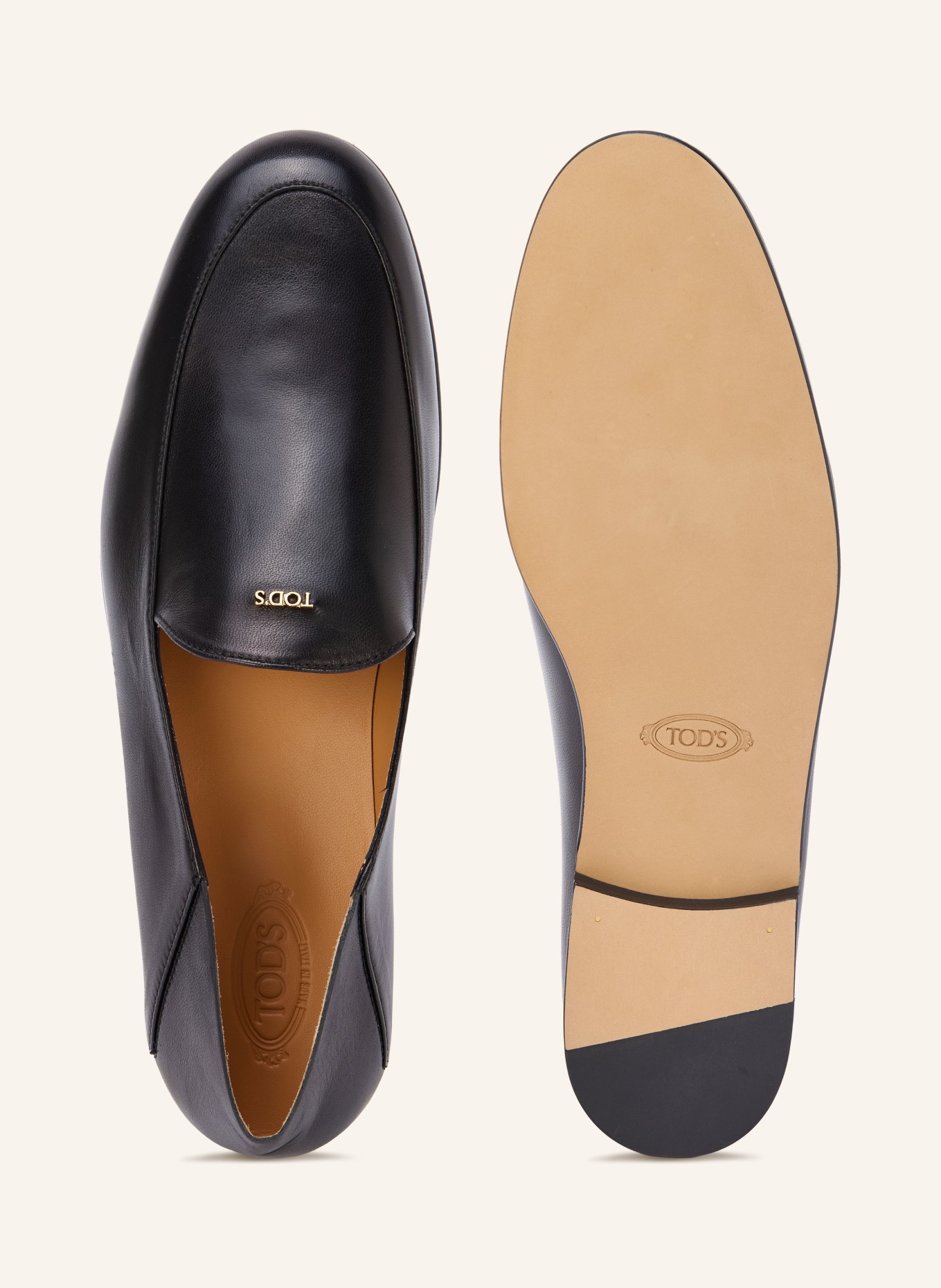 TOD'S Loafers: ZWART / GOUD