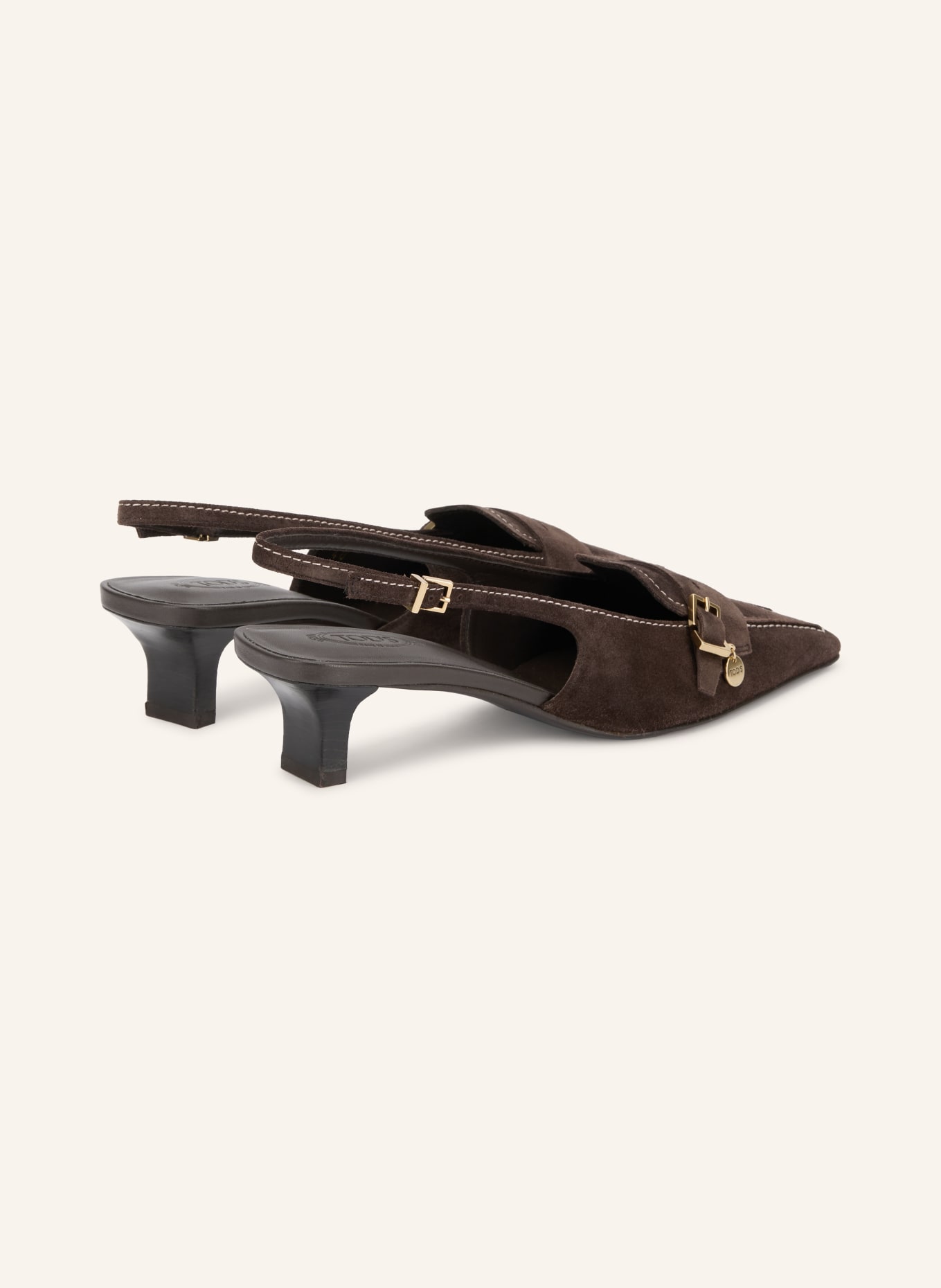 TOD'S Slingpumps: TMAVĚ HNĚDÁ
