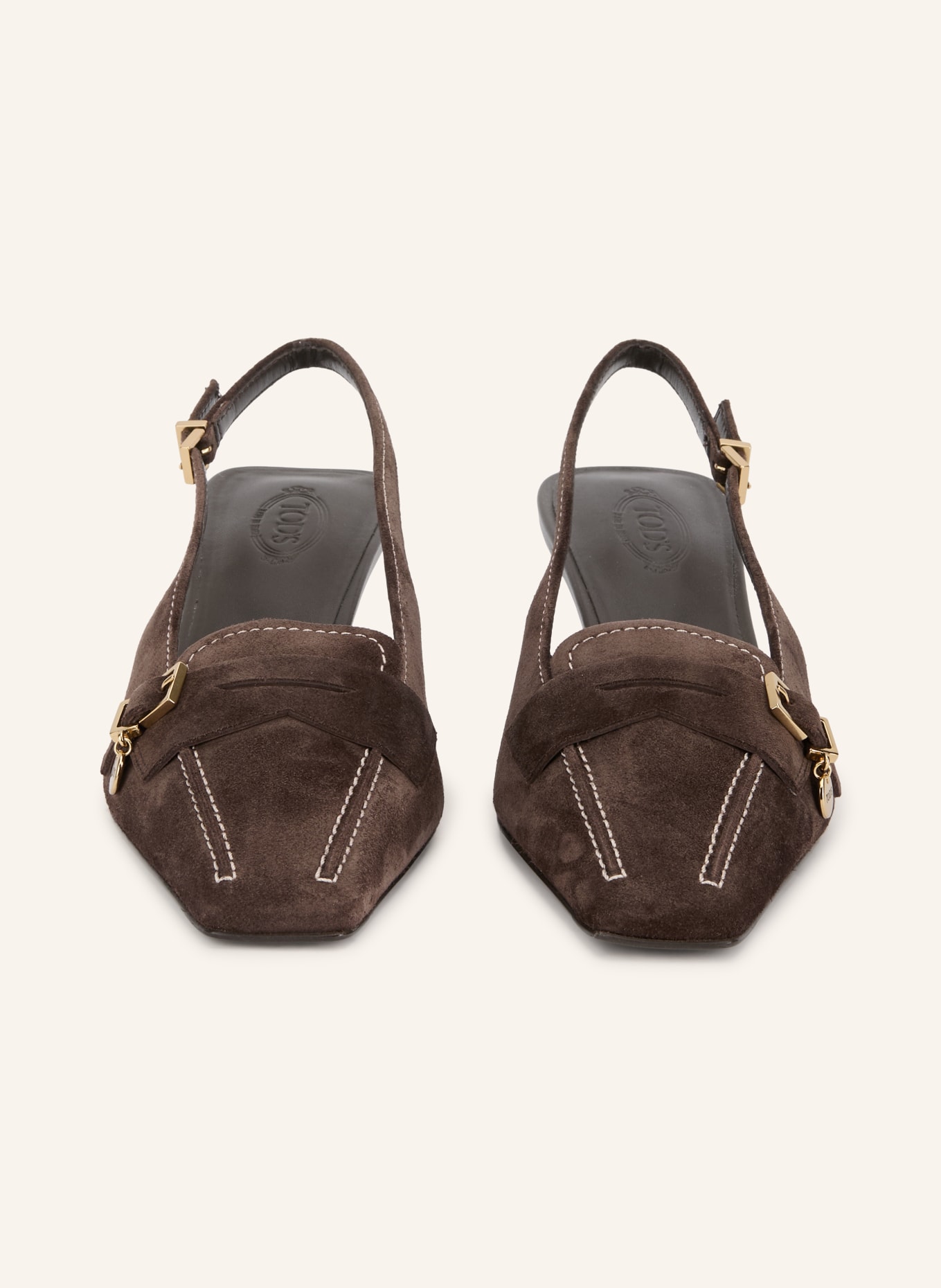 TOD'S Slingpumps: TMAVĚ HNĚDÁ