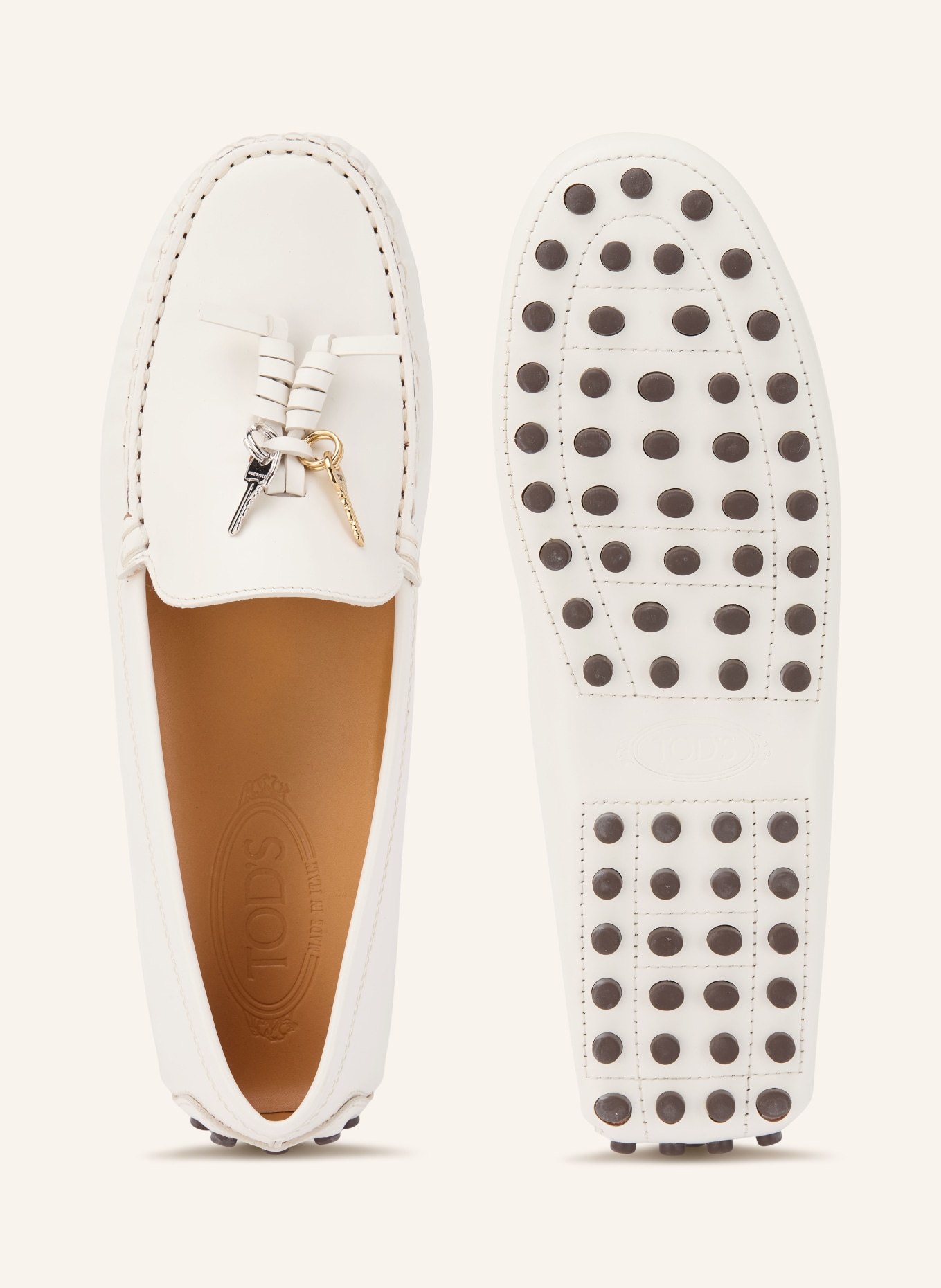 TOD'S Mokassins GOMMINO: CREME