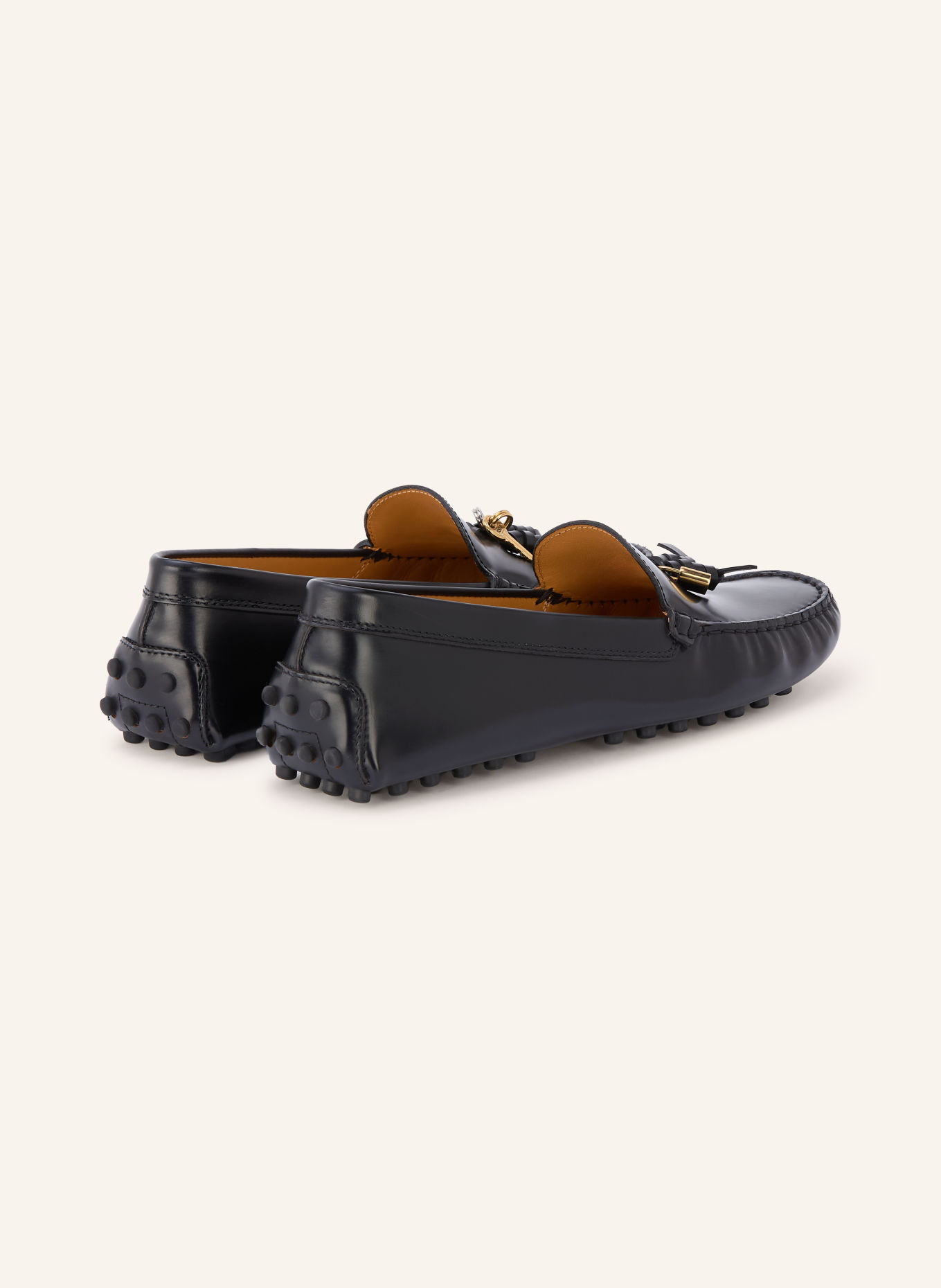 TOD'S Mokassins GOMMINO: SCHWARZ / SILBER / GOLD