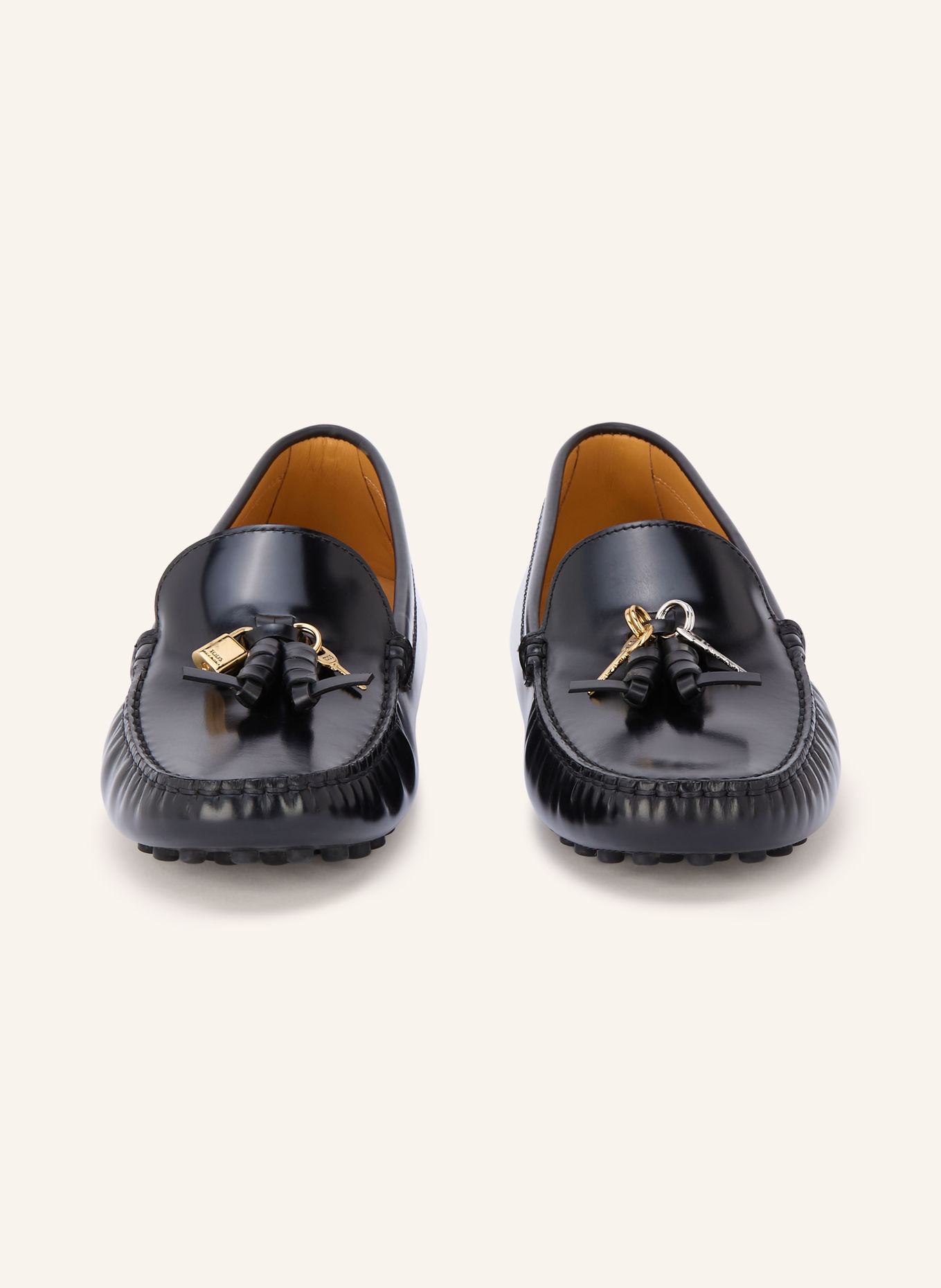 TOD'S Mokassins GOMMINO: SCHWARZ / SILBER / GOLD