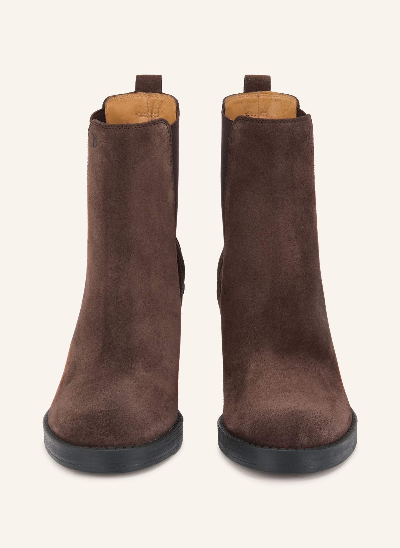 TOD'S Kotníkové boty GOMMA: TMAVĚ HNĚDÁ