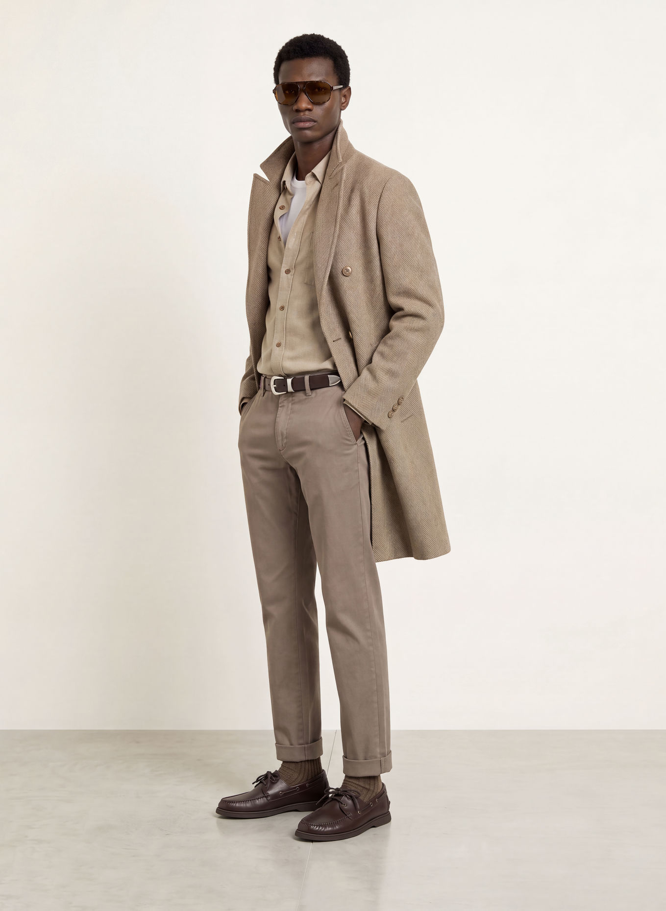 Dondup GAUBERT Regular Fit Chinos: LIGHT BROWN