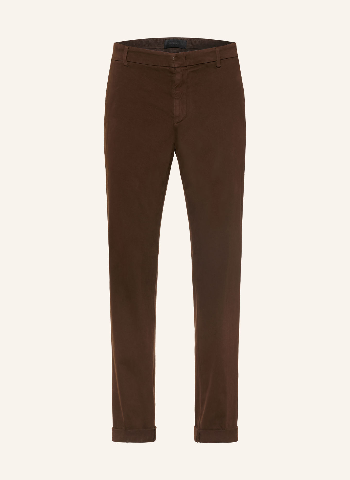 Dondup GAUBERT Regular Fit Chinos: DARK BROWN