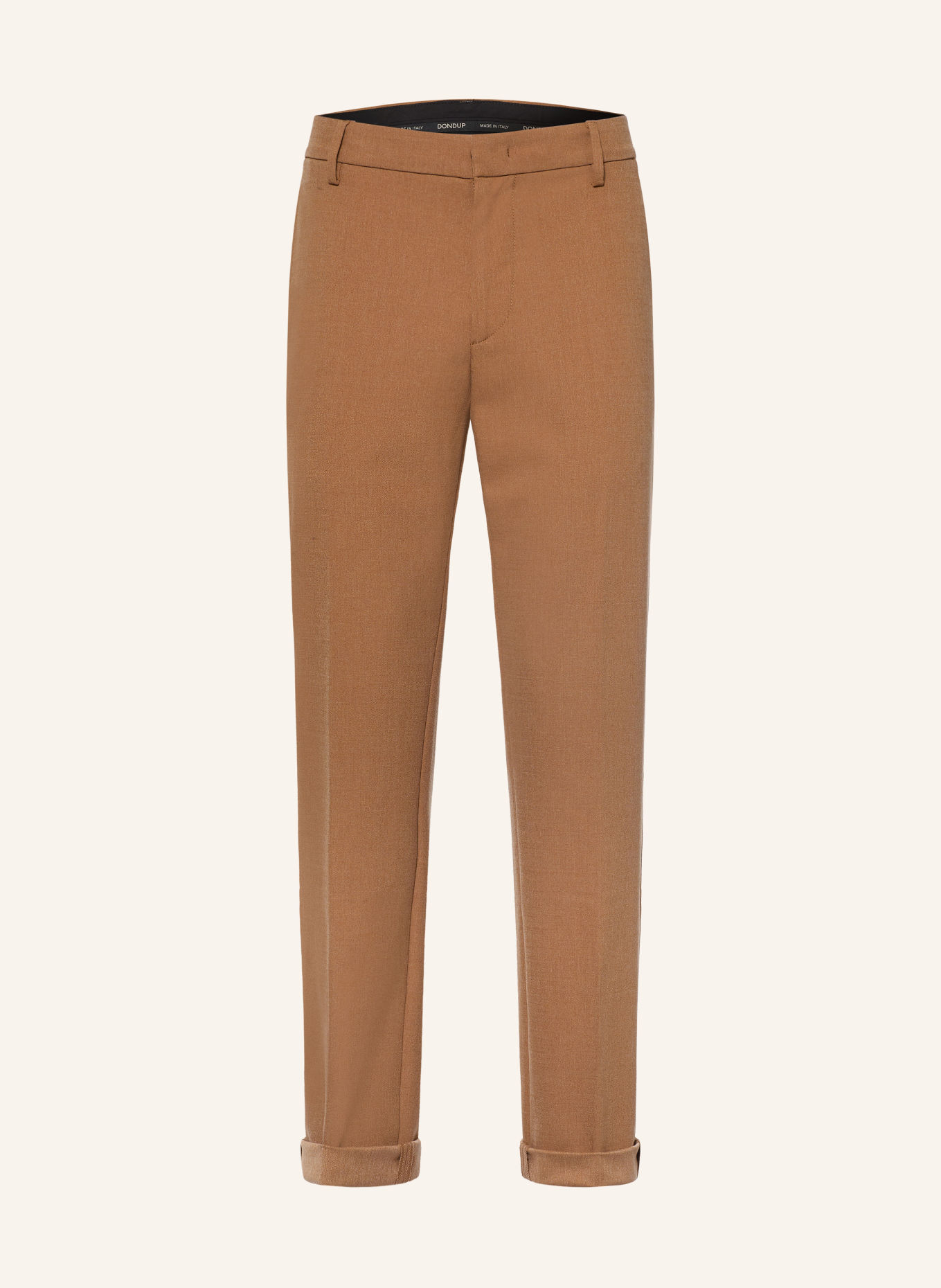 Dondup GAUBERT Flannel Chinos, Relaxed Fit: CAMEL
