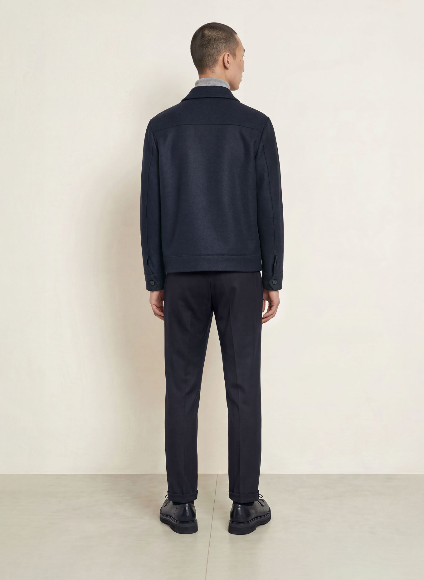 Dondup GAUBERT Flannel Chinos, Relaxed Fit: DARK BLUE