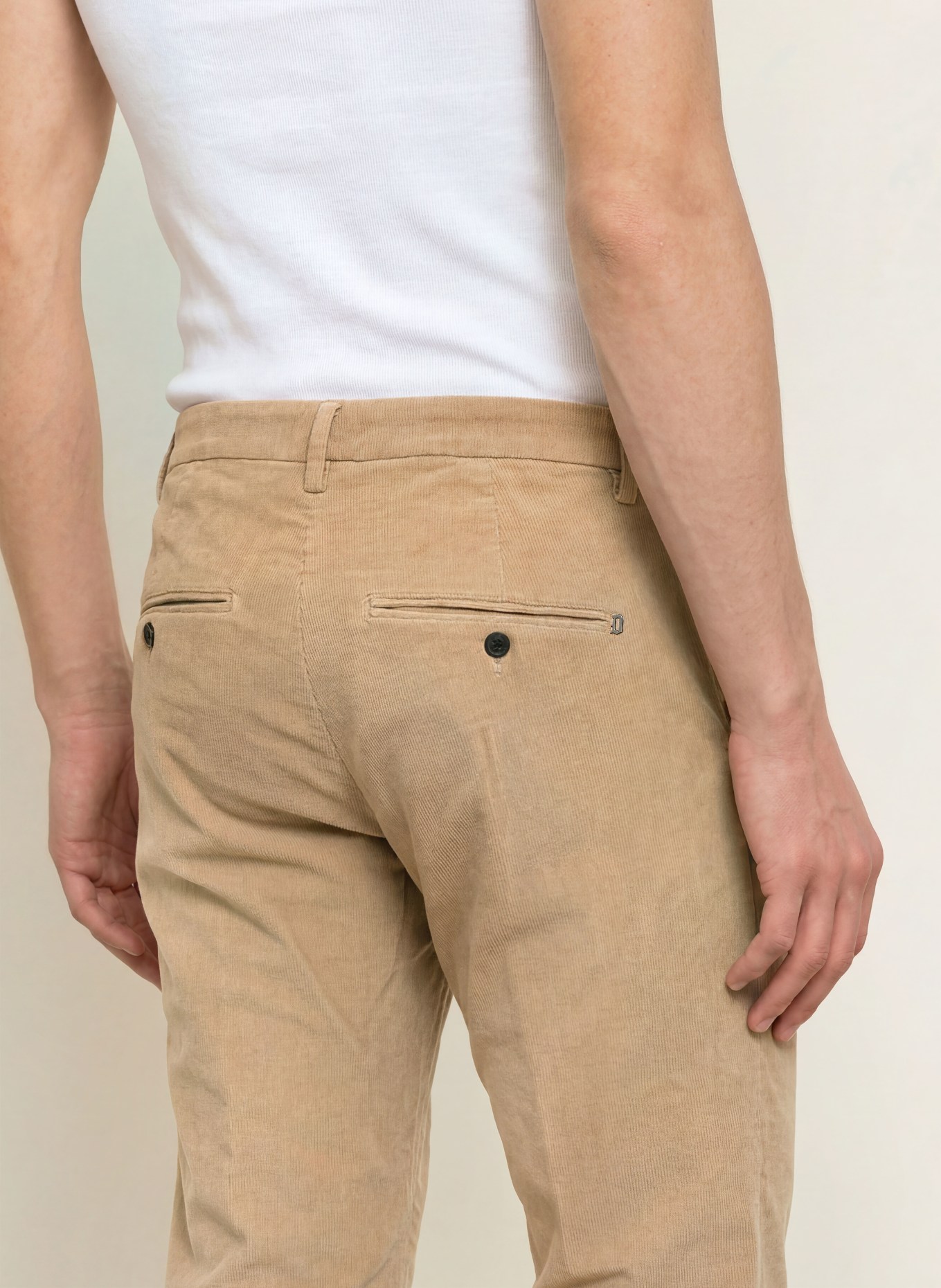Dondup GAUBERT Slim Fit Cord Pants: BEIGE