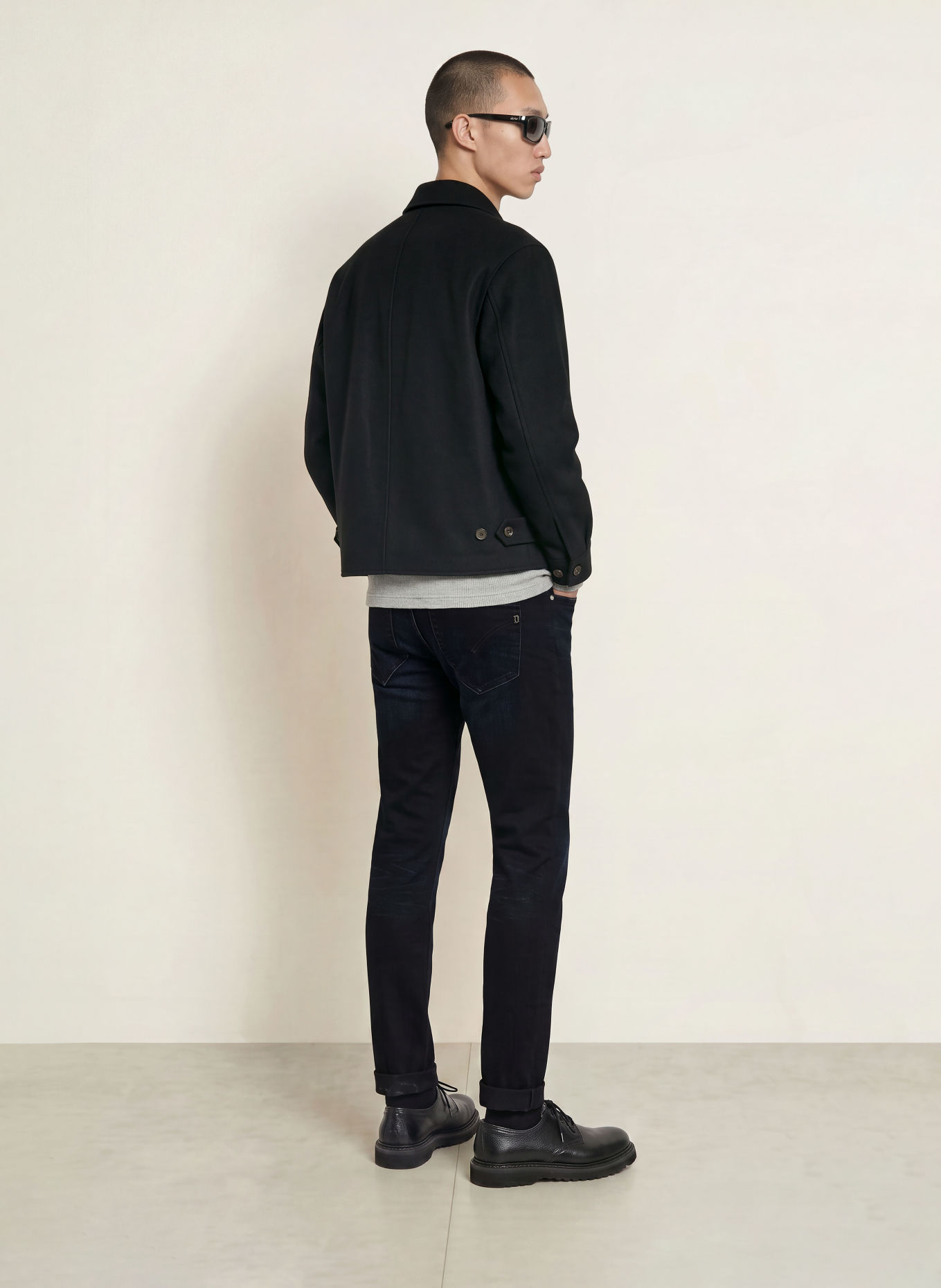 Dondup Jean déchiré GEORGE coupe skinny: 899 TUAREG BLUE