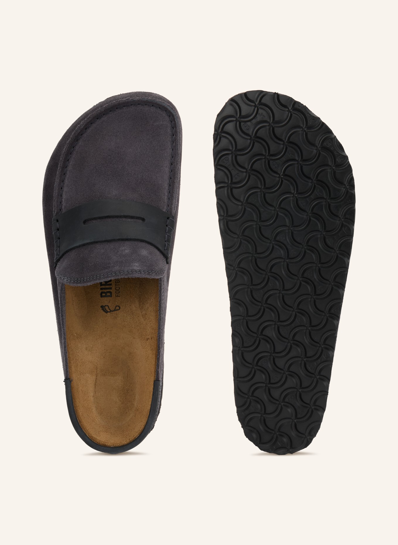BIRKENSTOCK Mules NAPLES WRAPPED: BLUE GRAY