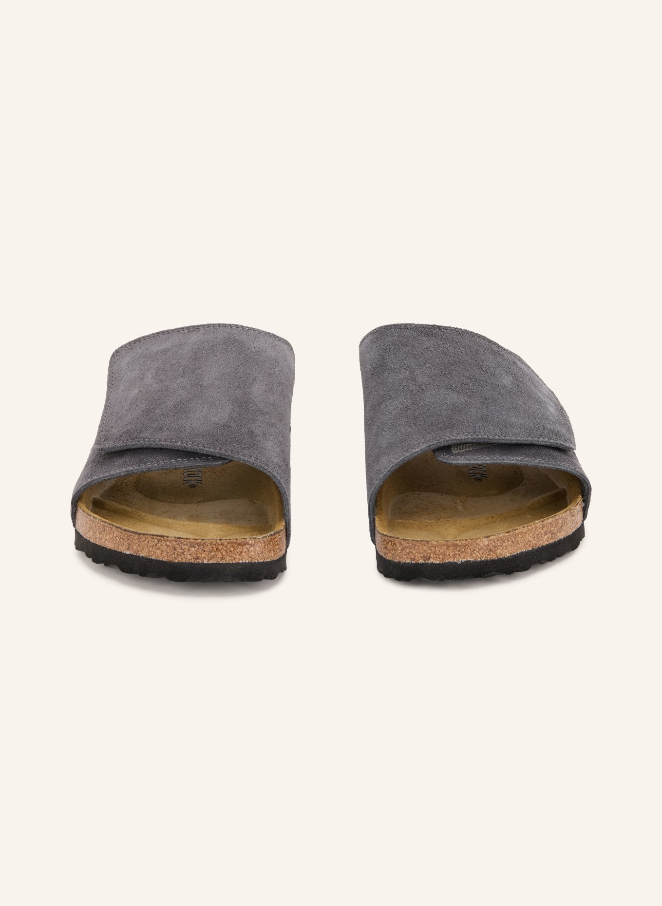 BIRKENSTOCK Sandales ouvertes SOLANA LEVE CHARCOAL: GRIS FONCÉ