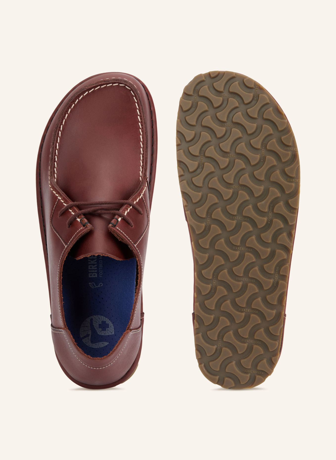 BIRKENSTOCK Schnürer UTTI LACE WORKWEAR LENA RUST: DUNKELBRAUN