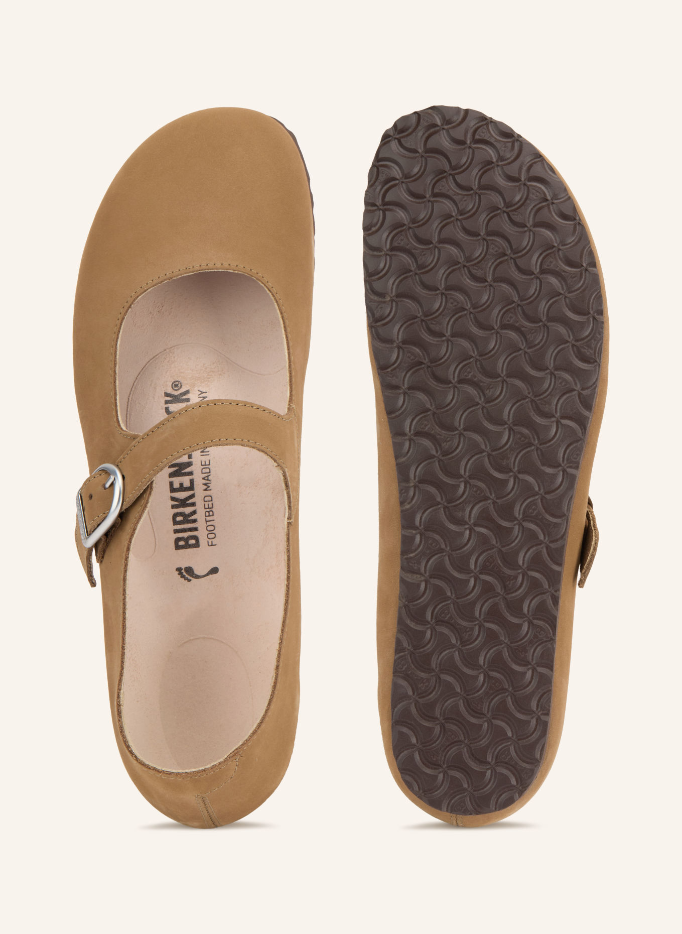 BIRKENSTOCK Ballerines façon Mary Janes SANTA CLARITA: BEIGE