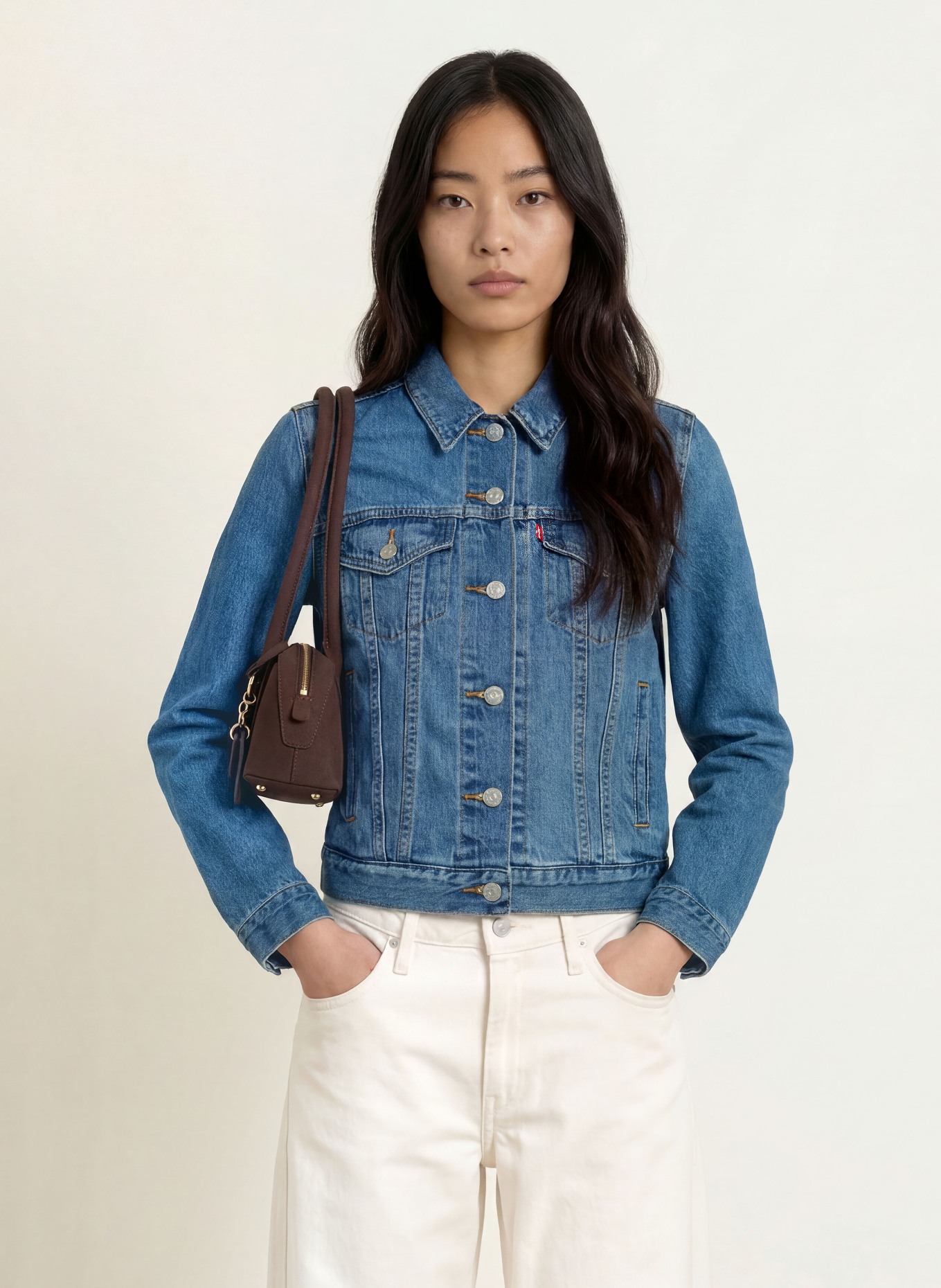 Levi's® Veste en jean ORIGINAL TRUCKER: 65 Med Indigo - Worn In
