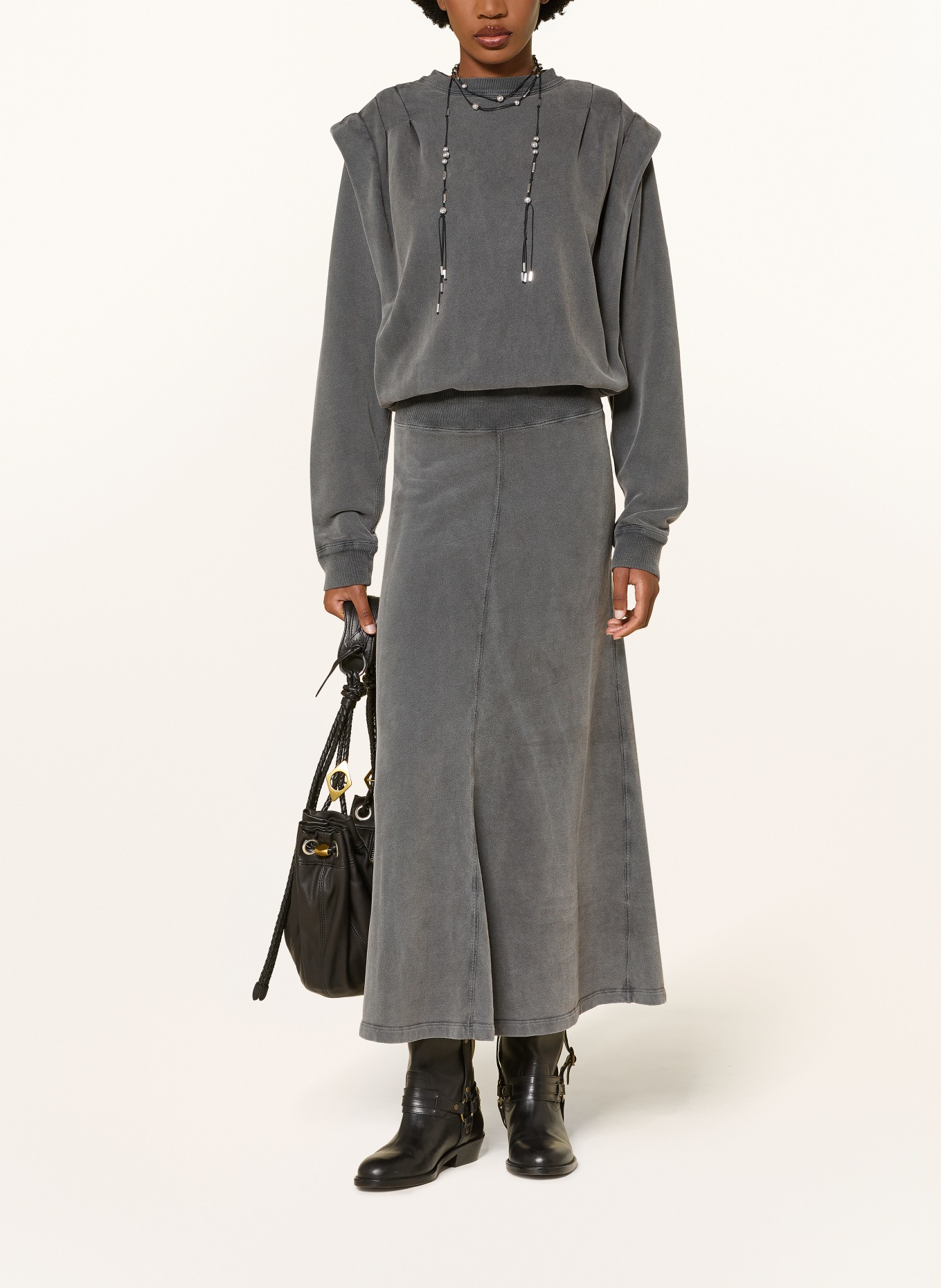 MARANT ÉTOILE Sweatkleid SOLMA: DUNKELGRAU