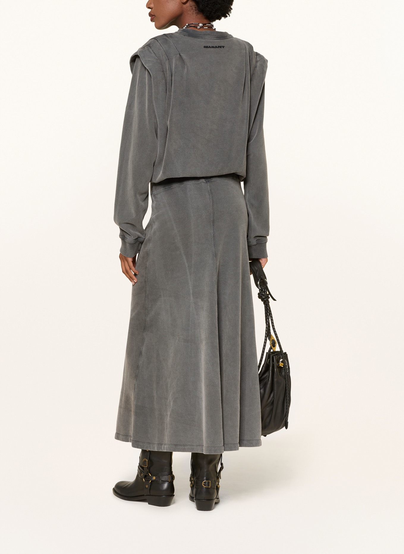 MARANT ÉTOILE Sweatkleid SOLMA: DUNKELGRAU