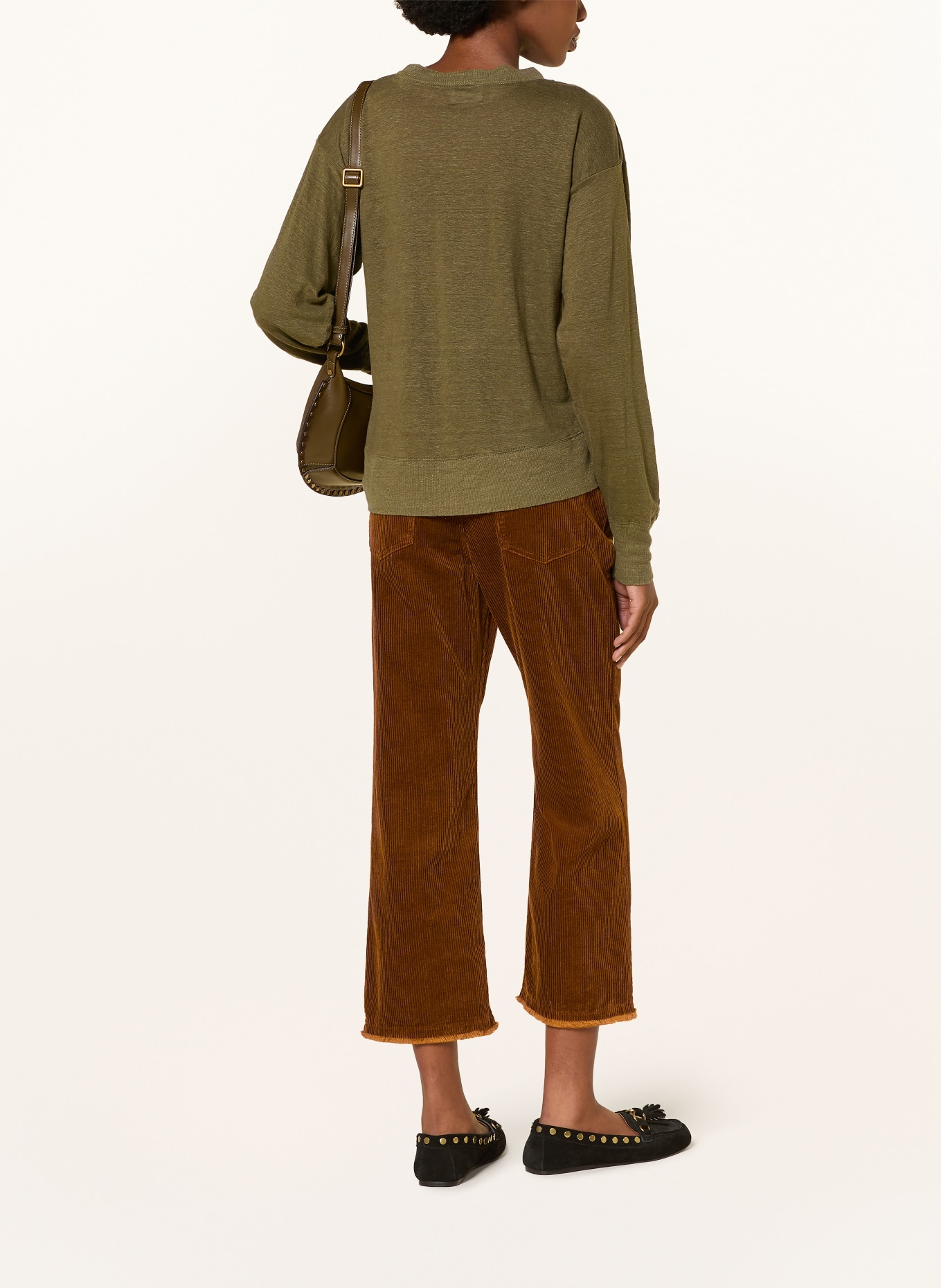MARANT ÉTOILE RUTHIE Cord Culottes: BROWN