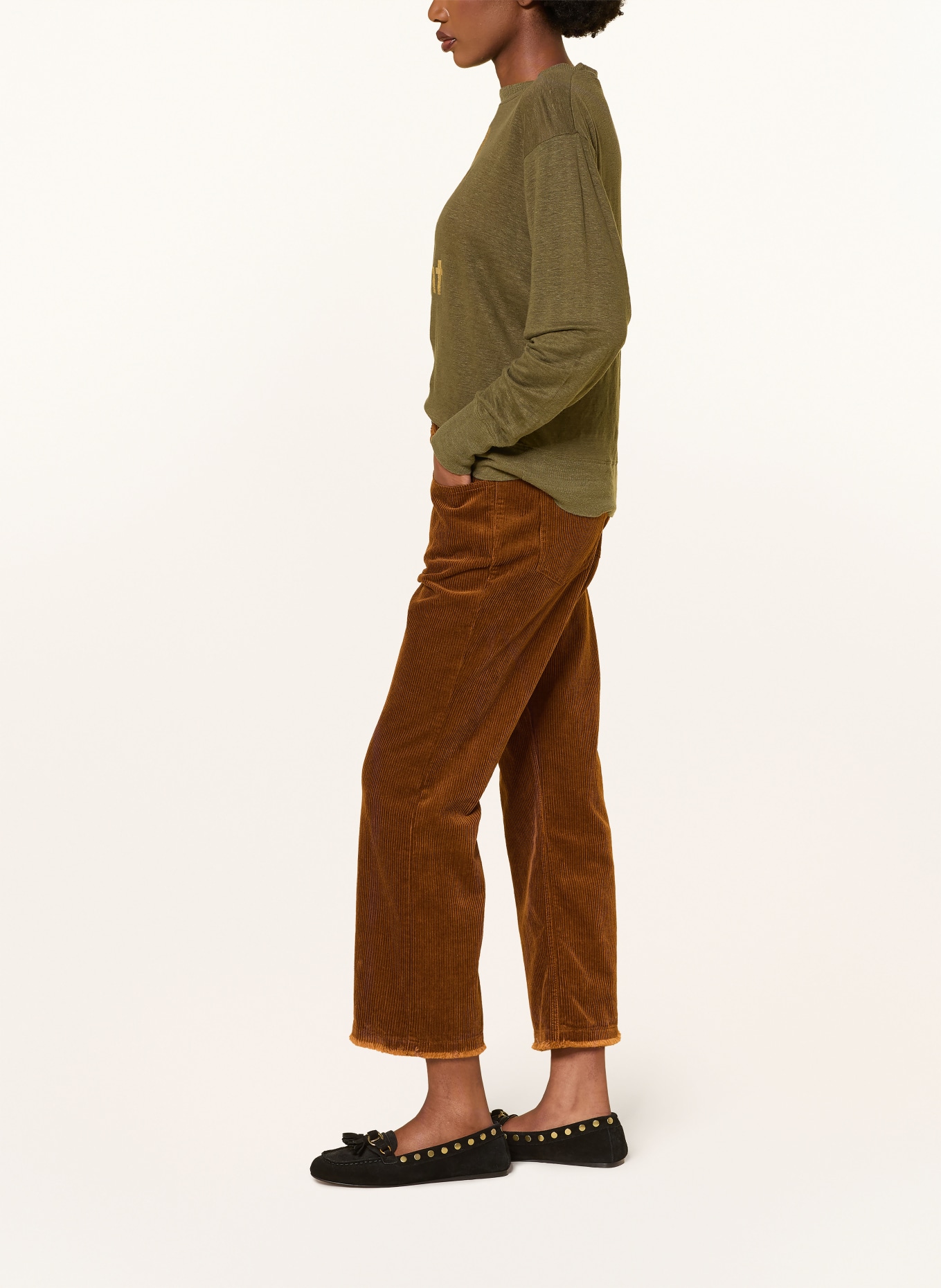 MARANT ÉTOILE RUTHIE Cord Culottes: BROWN