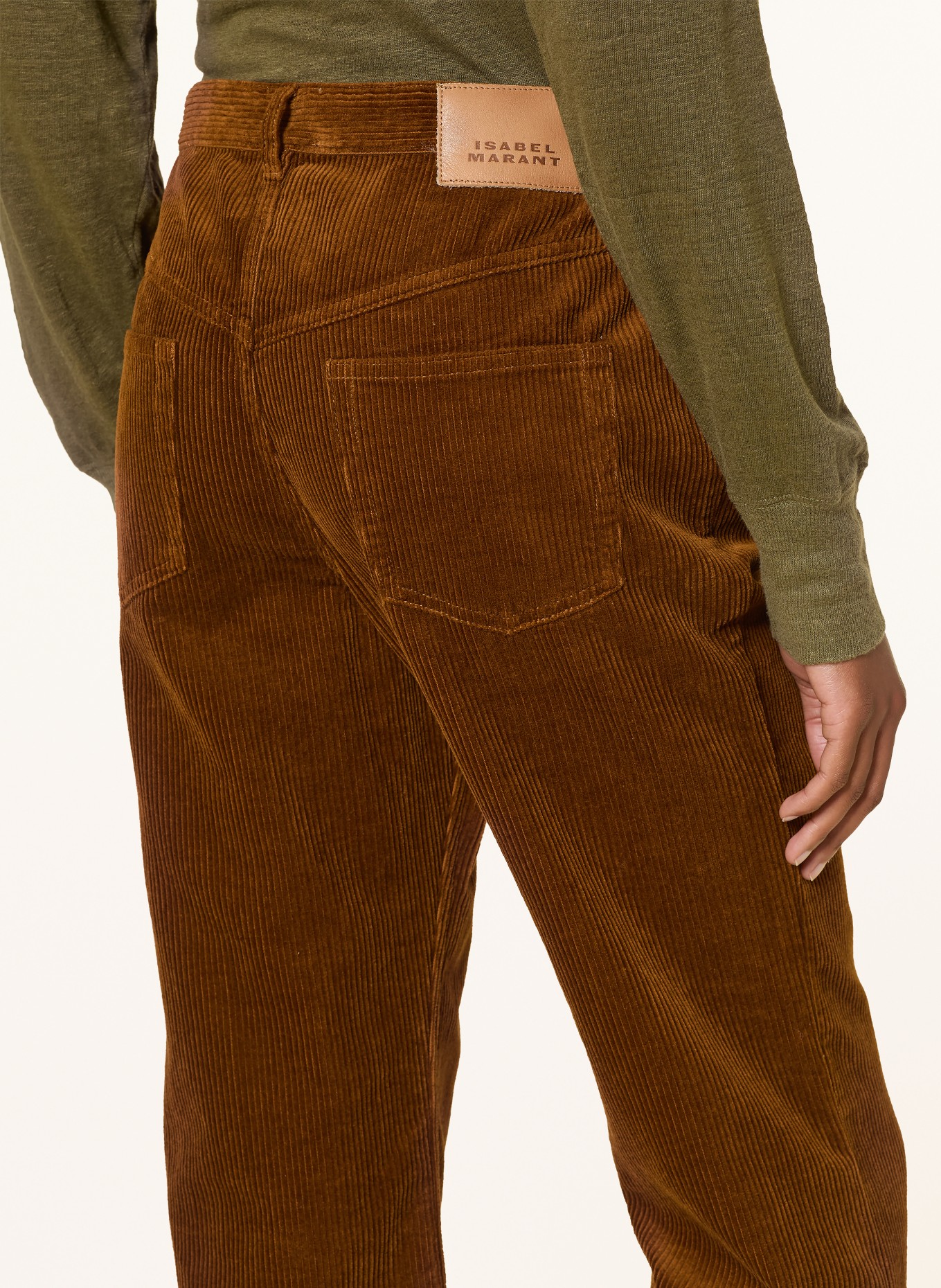 MARANT ÉTOILE RUTHIE Cord Culottes: BROWN