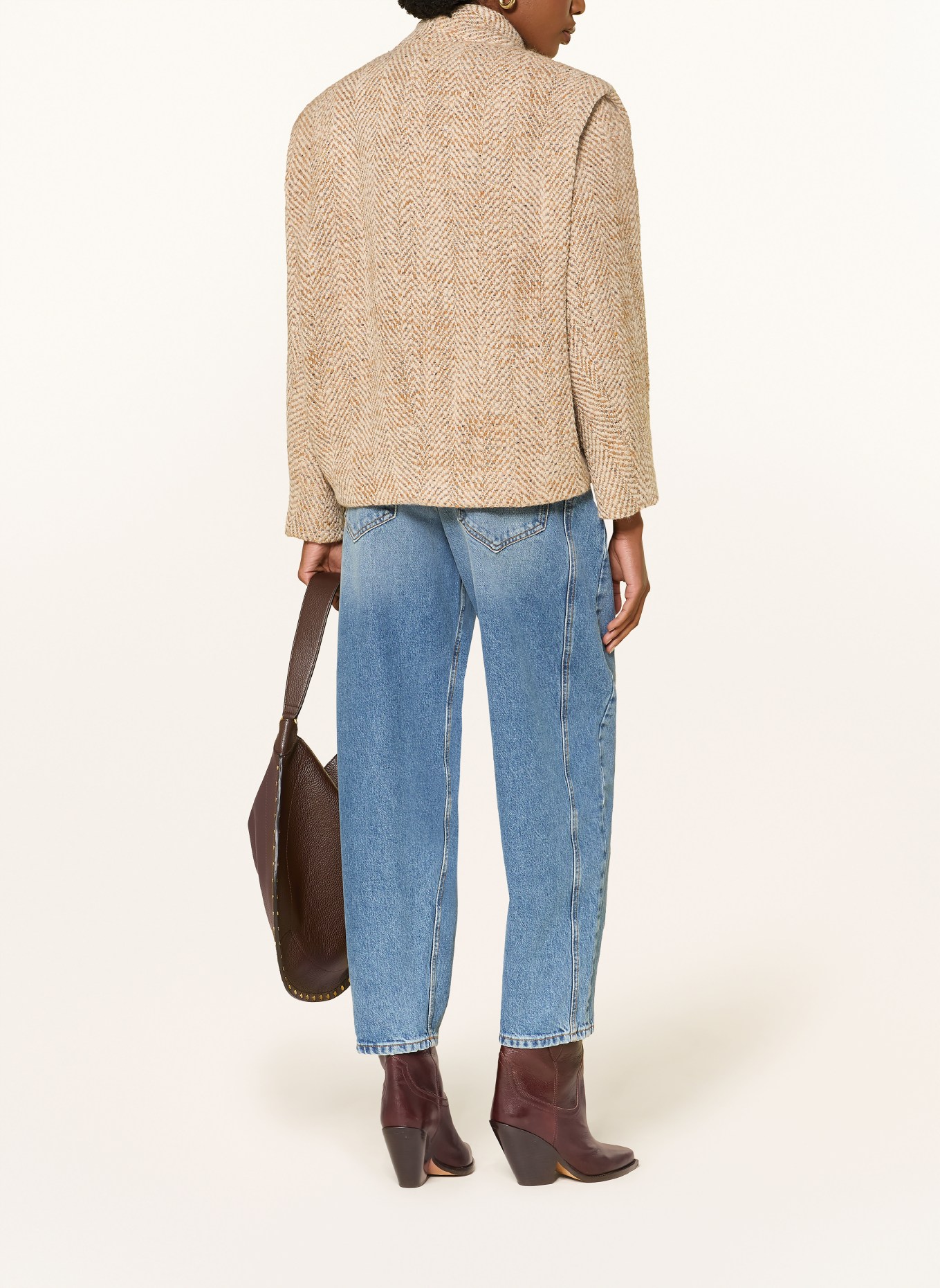 MARANT ÉTOILE ORIANE Barrel-leg jeans: 30LU LIGHT BLUE