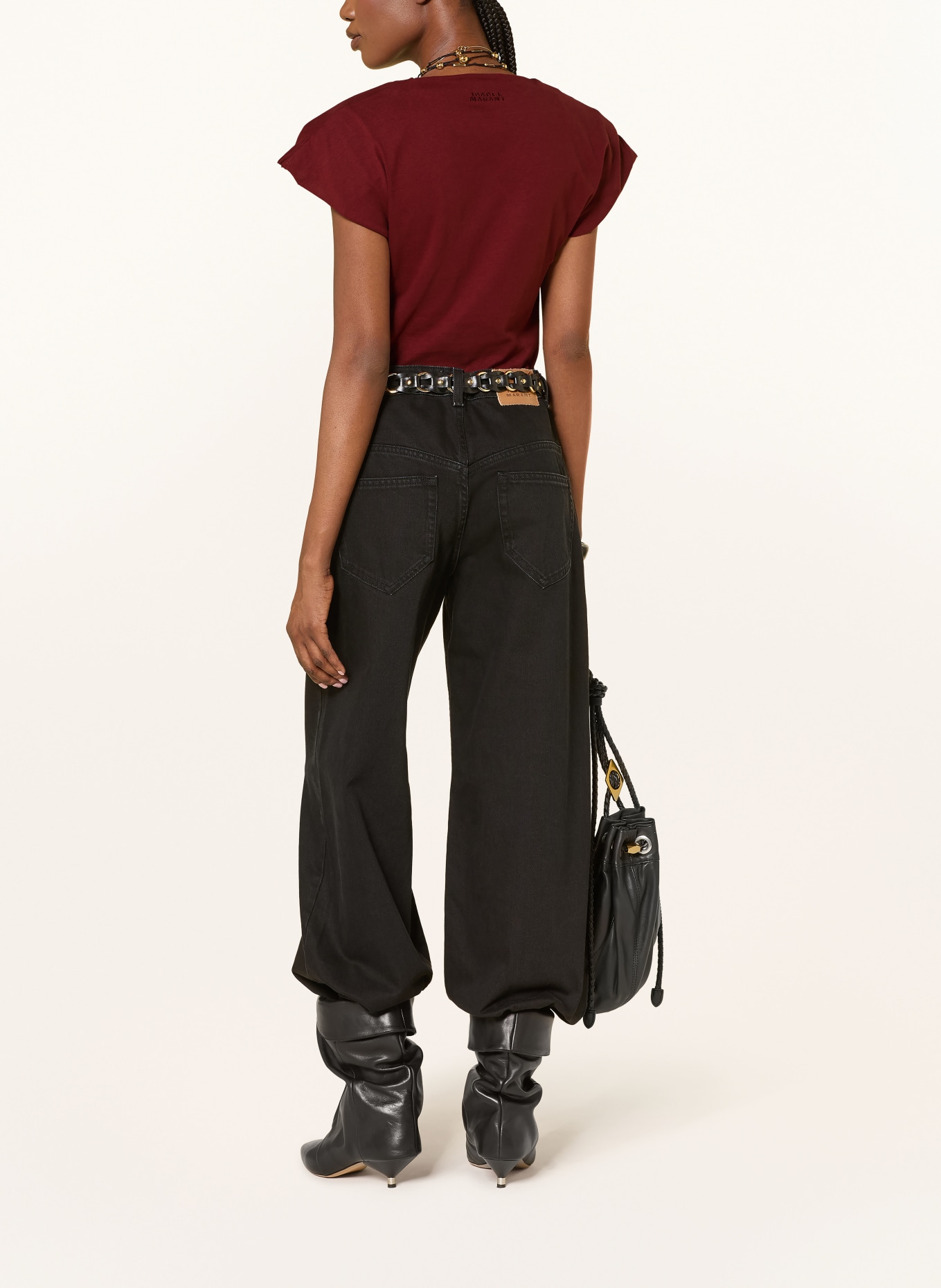 MARANT ÉTOILE NADRINE T-shirt: DARK RED