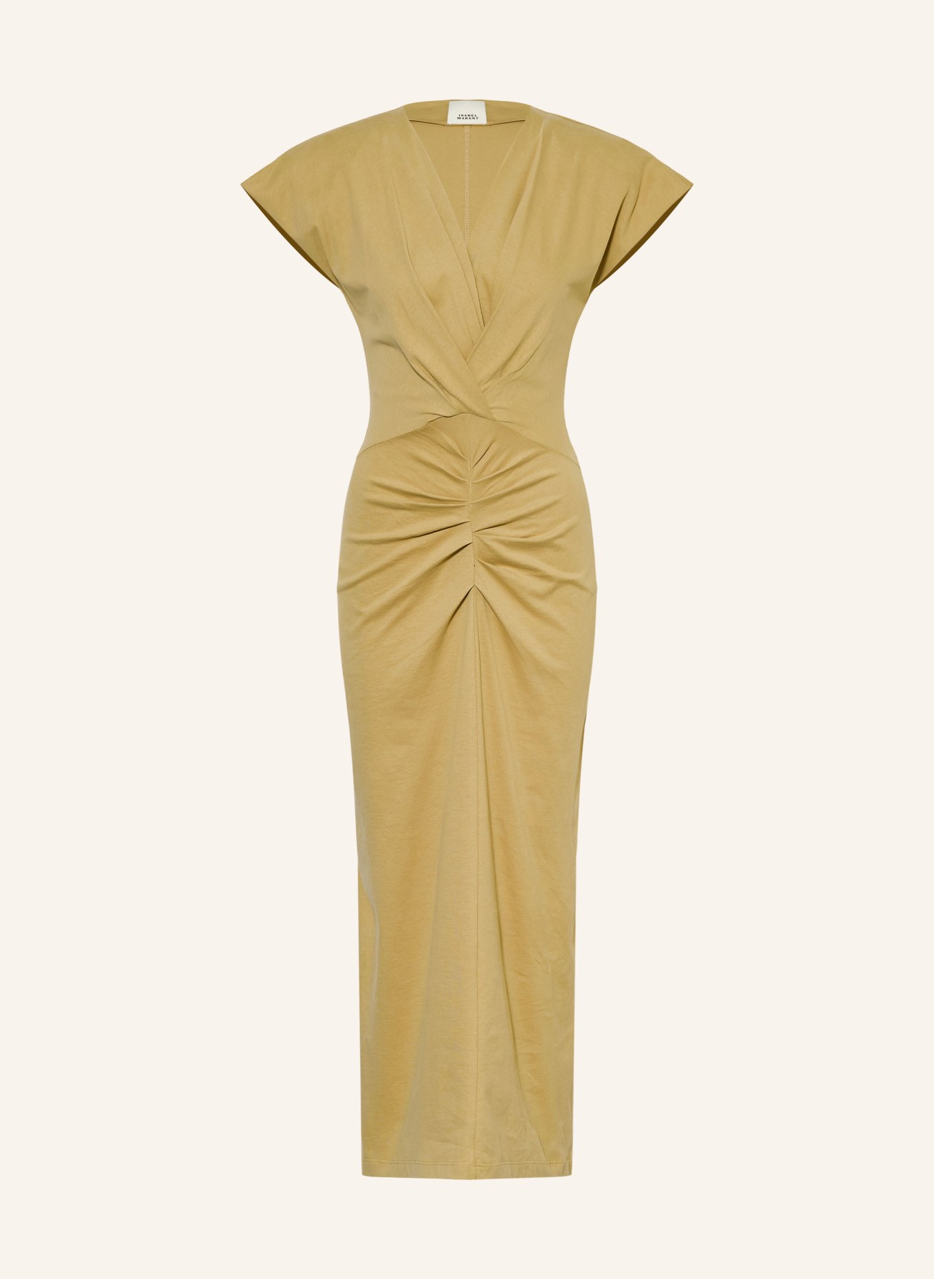 MARANT ÉTOILE NADRA Jersey Dress: BEIGE