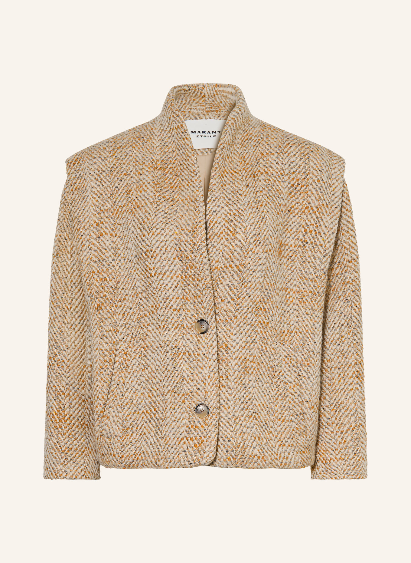 MARANT ÉTOILE Bouclé-Jacke DROGO: BEIGE