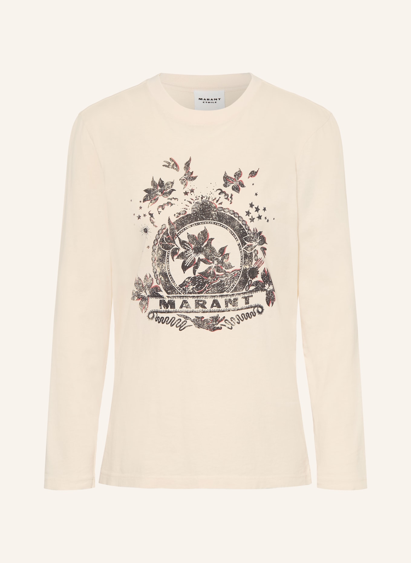 MARANT ÉTOILE Longsleeve MARTINE: ECRU / SCHWARZ