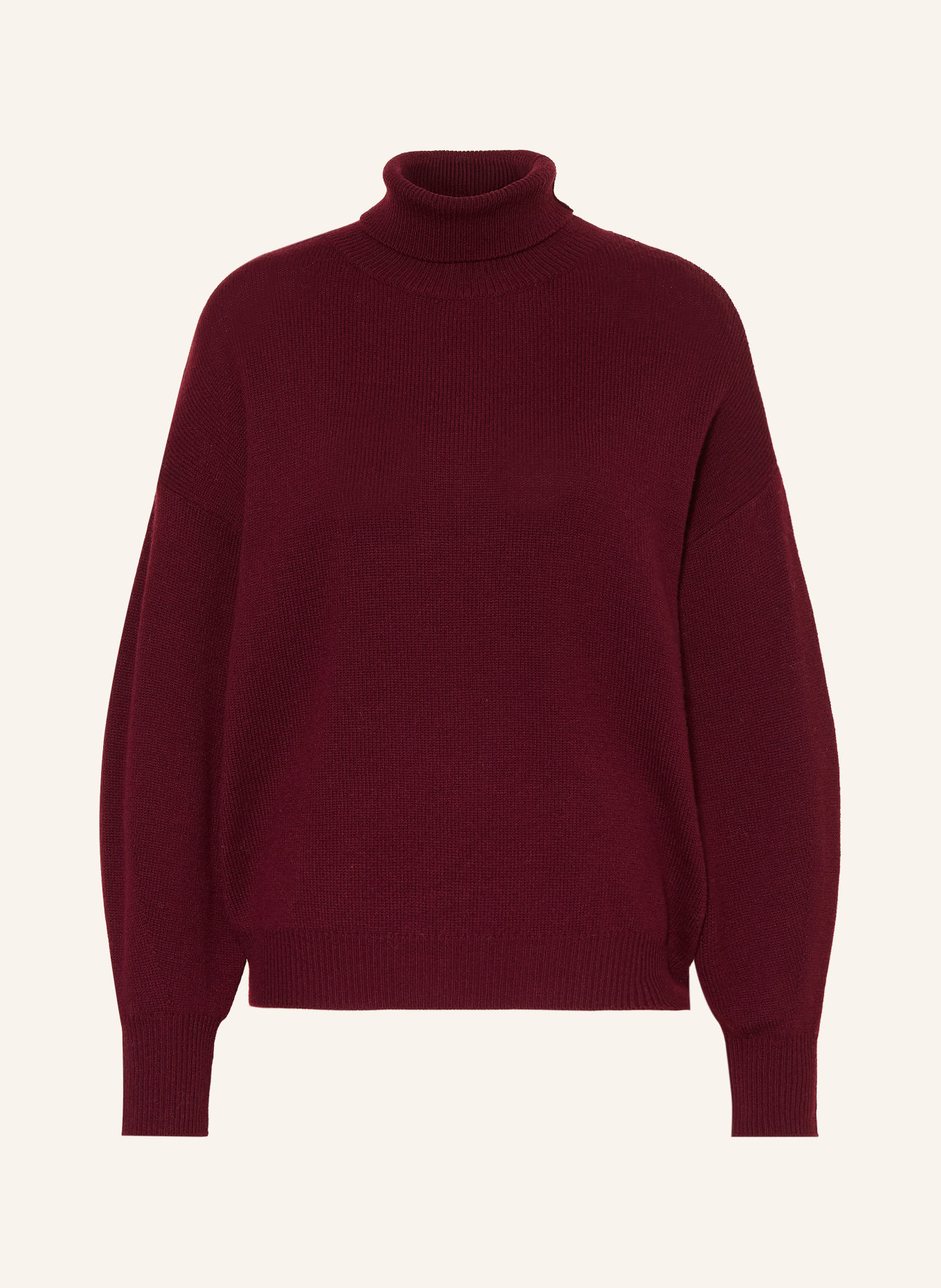 MRS & HUGS Rollkragenpullover: DUNKELROT