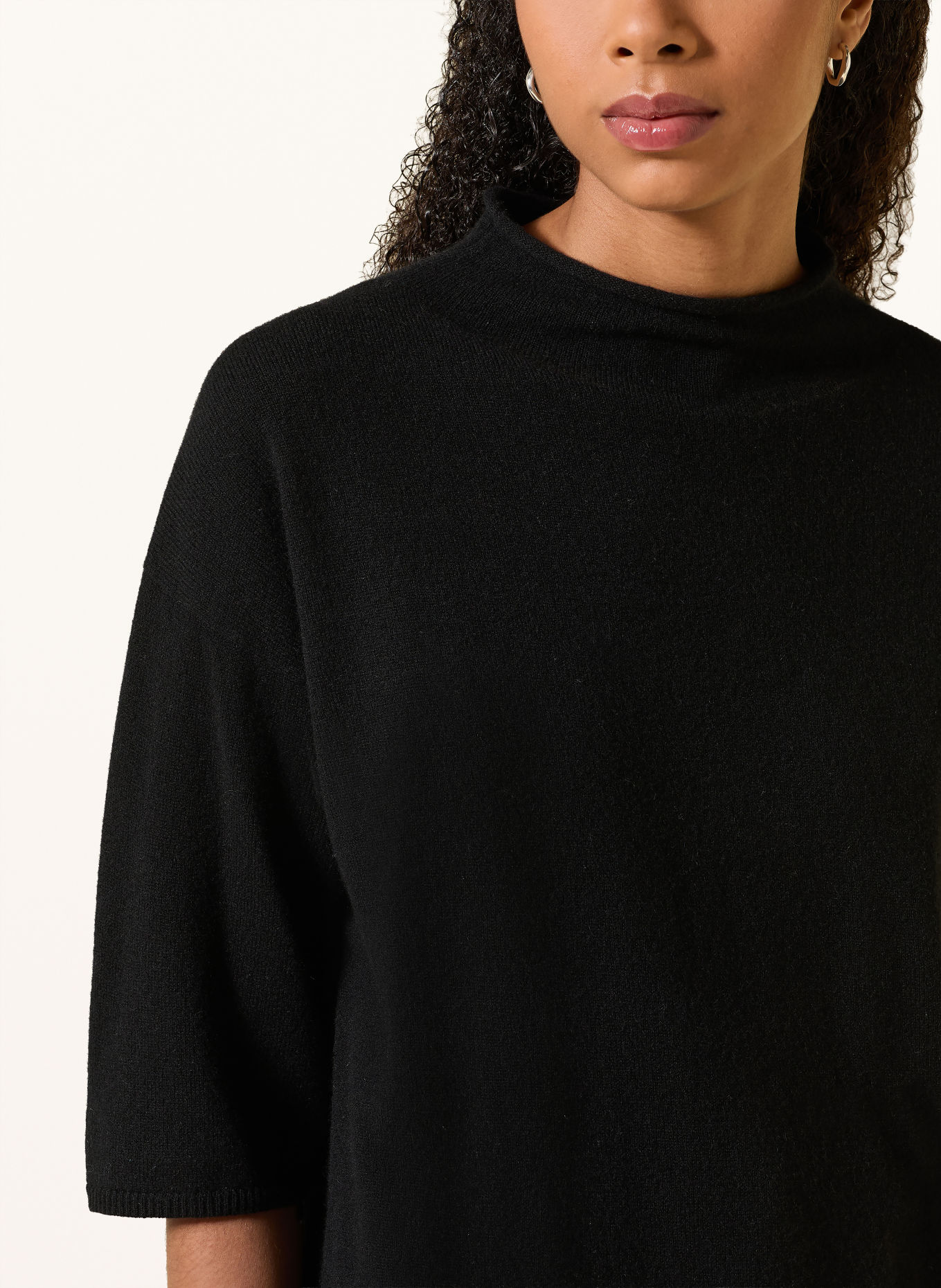 MRS & HUGS Cashmere-Pullover: SCHWARZ