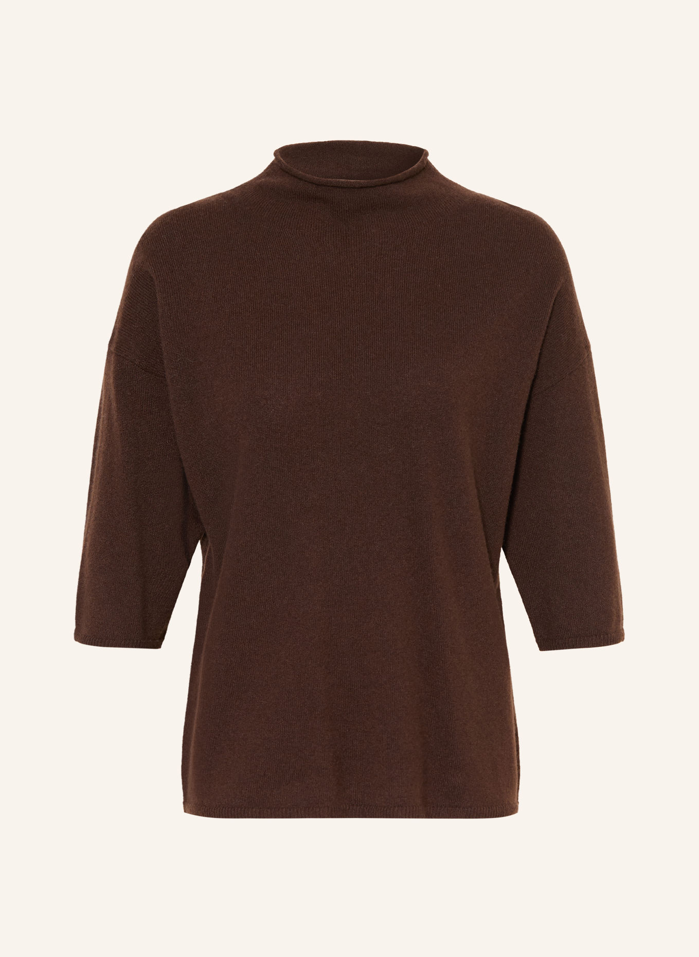 MRS & HUGS Cashmere-Pullover: DUNKELBRAUN
