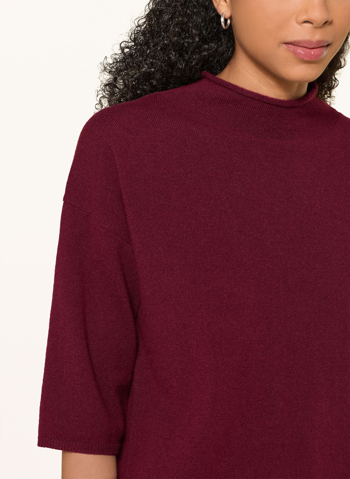 MRS & HUGS Cashmere Sweater: DARK PURPLE