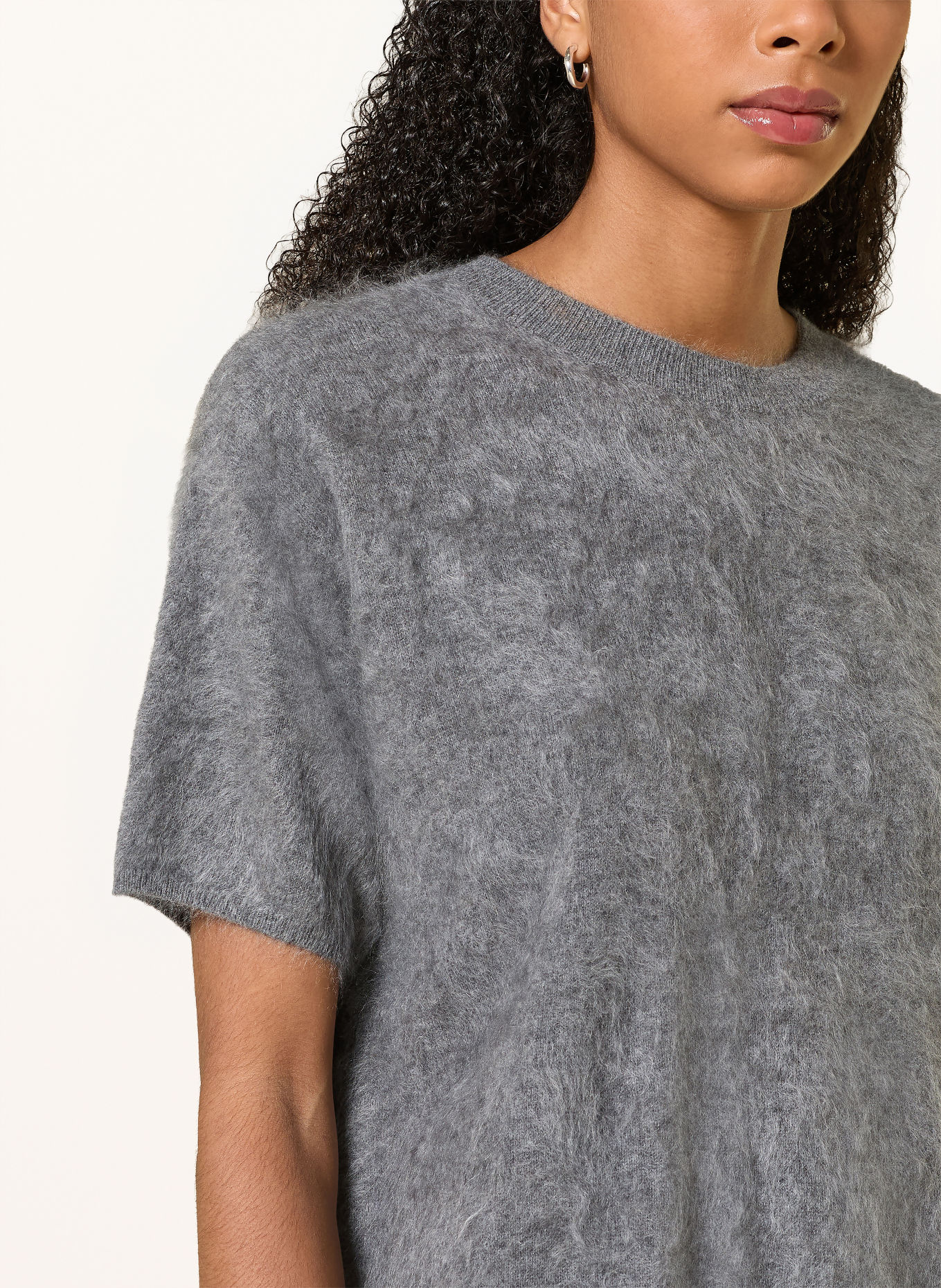 MRS & HUGS Strickshirt aus Cashmere: GRAU