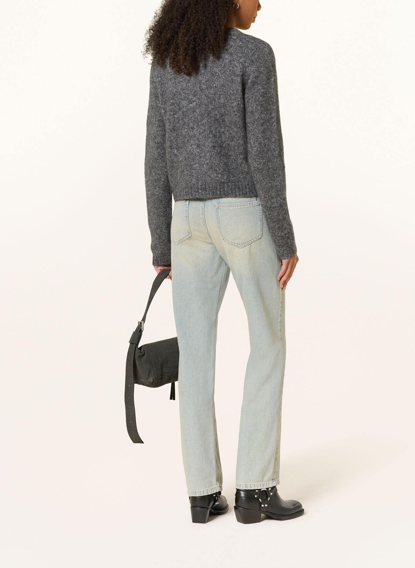 MRS & HUGS Cashmere Cardigan: DARK GRAY