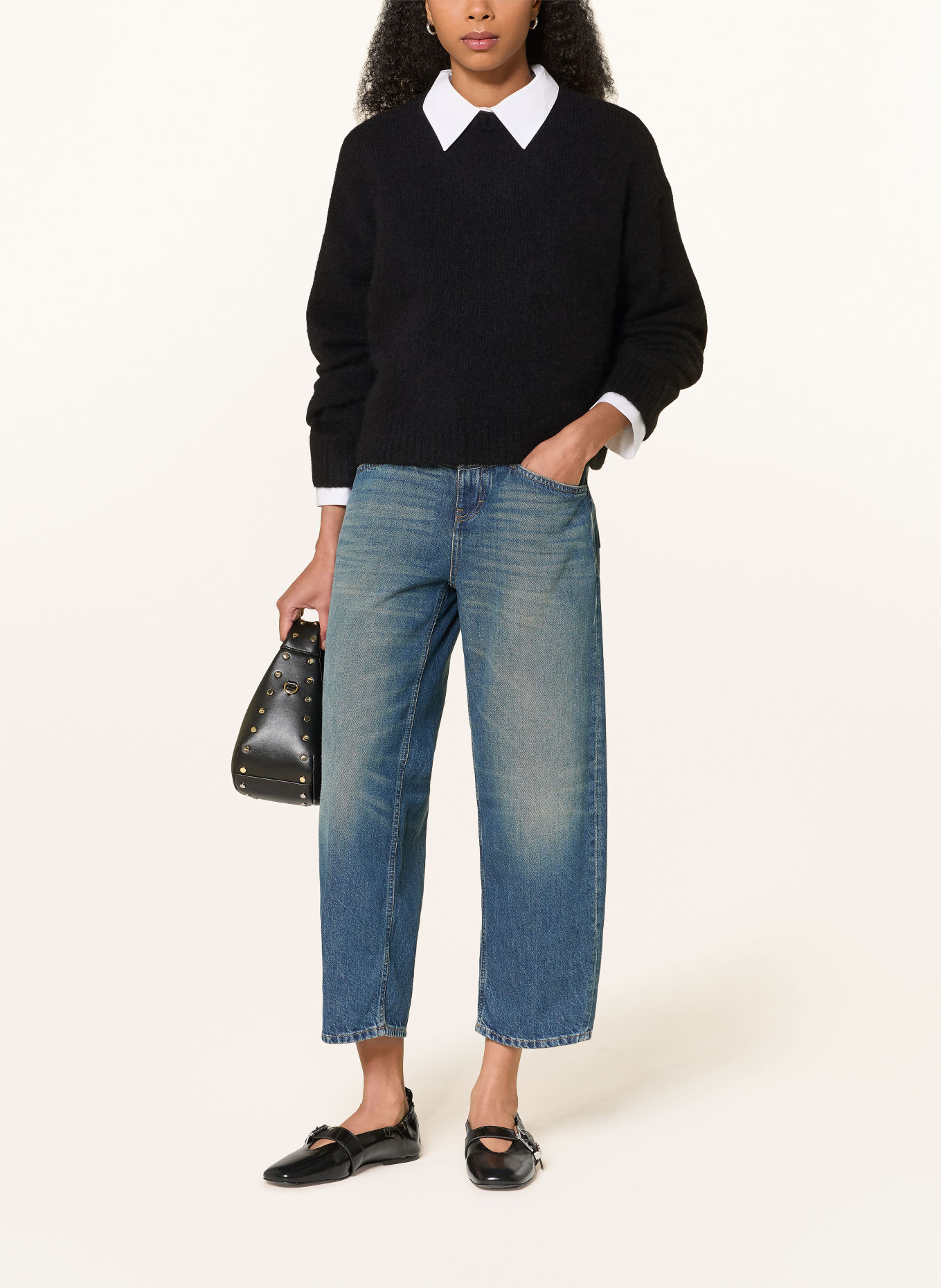 MRS & HUGS Pull en cachemire: NOIR