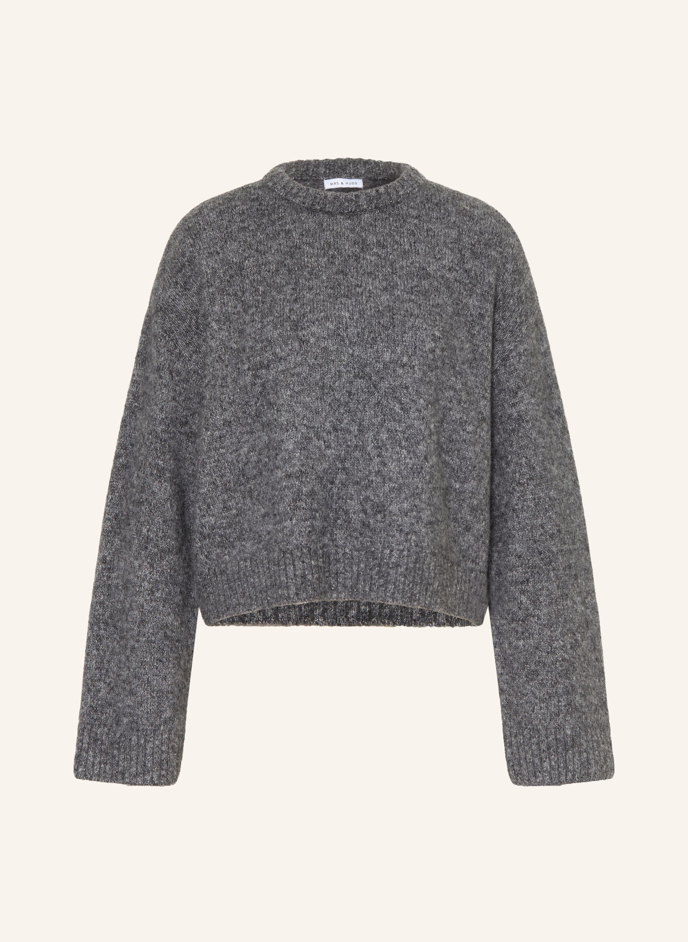 MRS & HUGS Pullover mit Cashmere: DUNKELGRAU