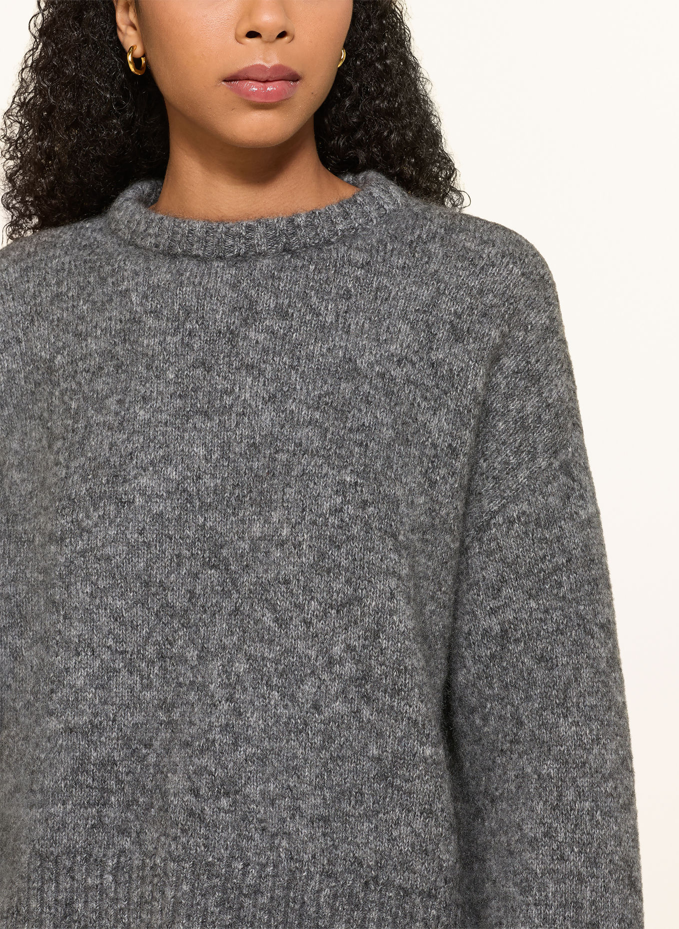 MRS & HUGS Pullover mit Cashmere: DUNKELGRAU