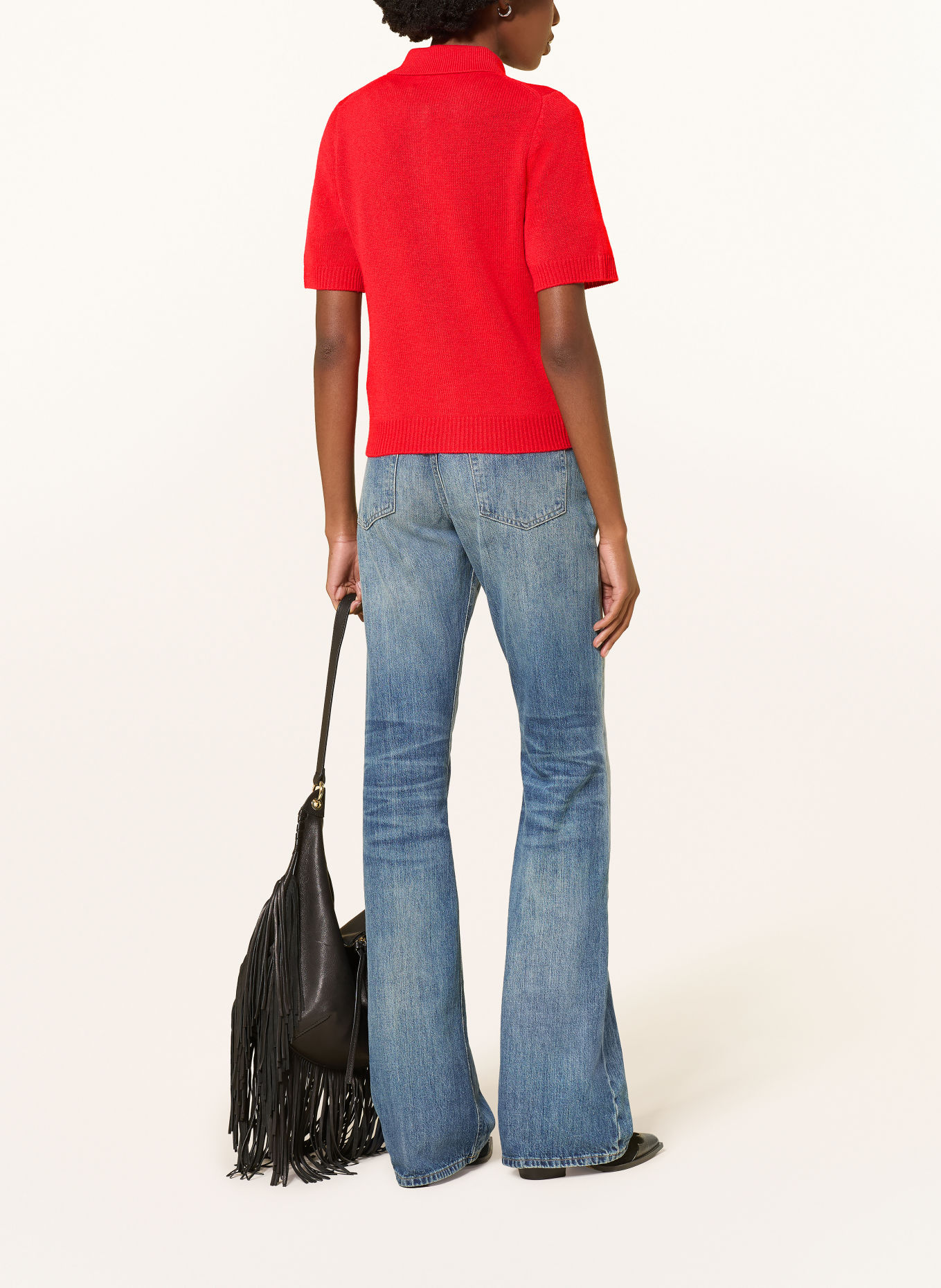 MRS & HUGS Vest van kasjmier: ROOD