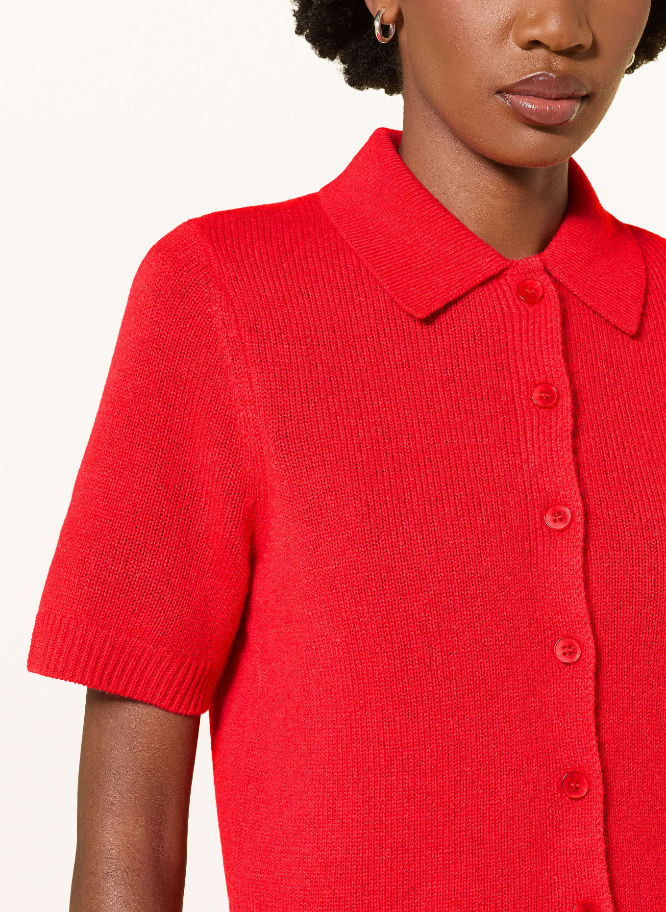 MRS & HUGS Vest van kasjmier: ROOD