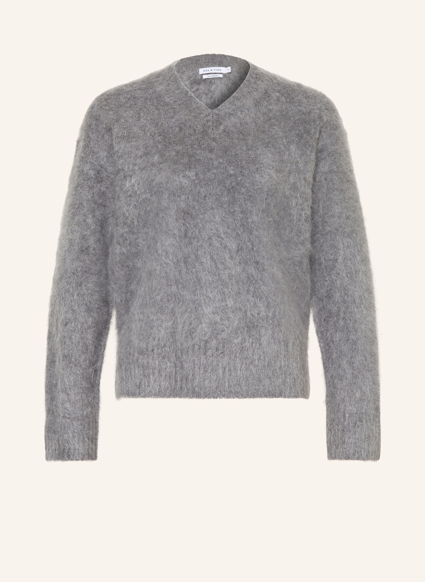 MRS & HUGS Cashmere-Pullover: GRAU