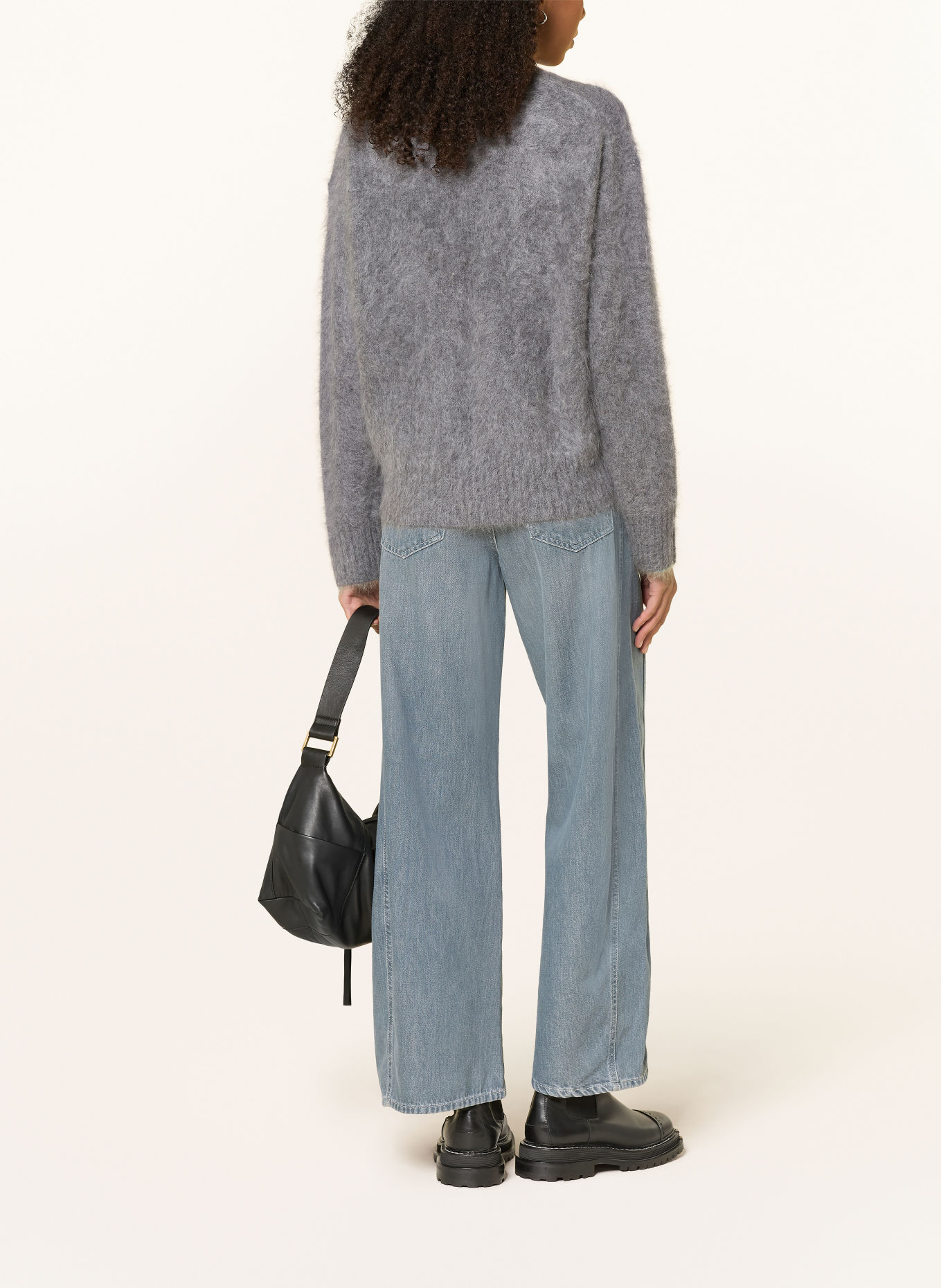 MRS & HUGS Cashmere-Pullover: GRAU