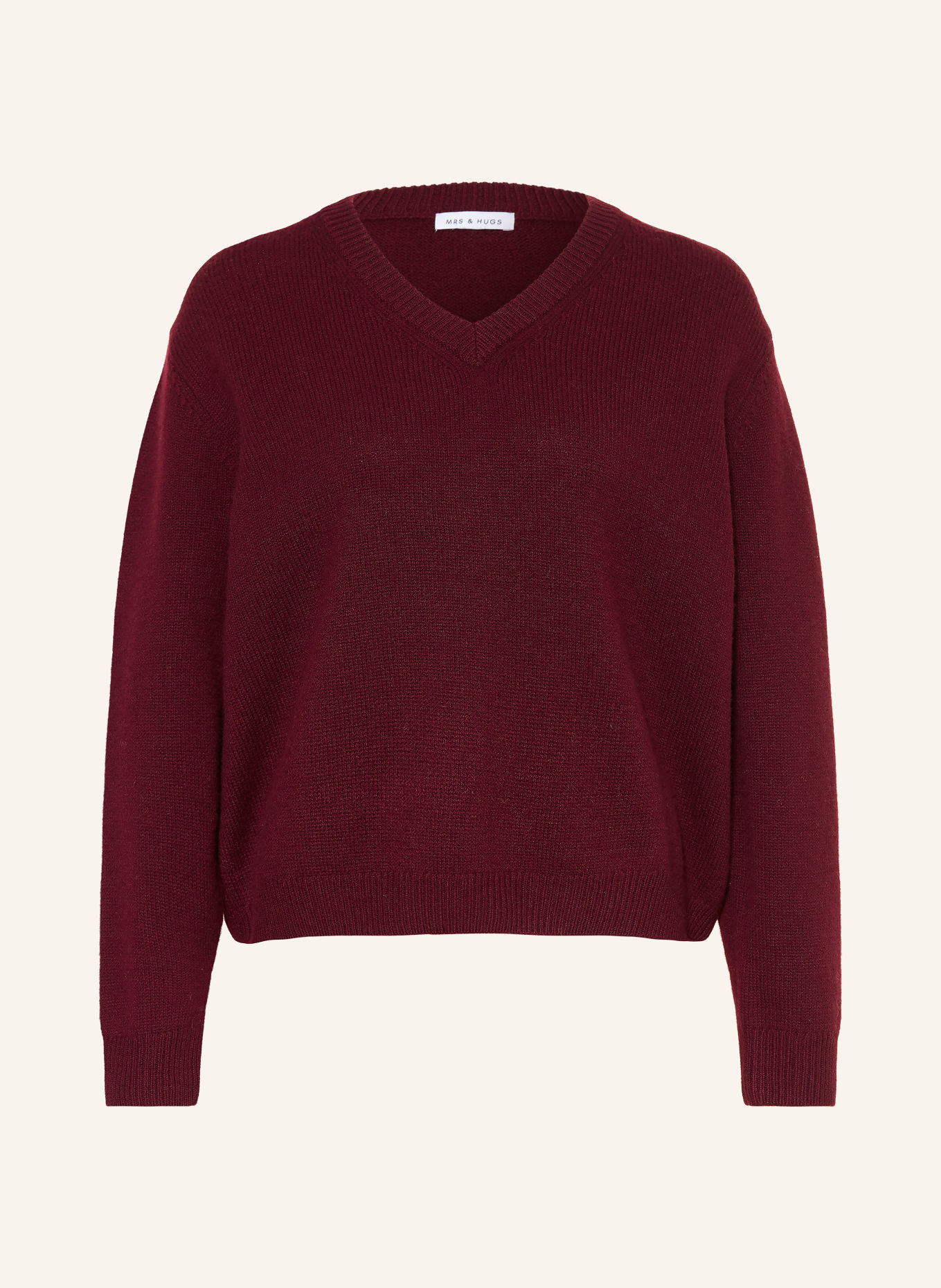 MRS & HUGS Pullover: DUNKELROT