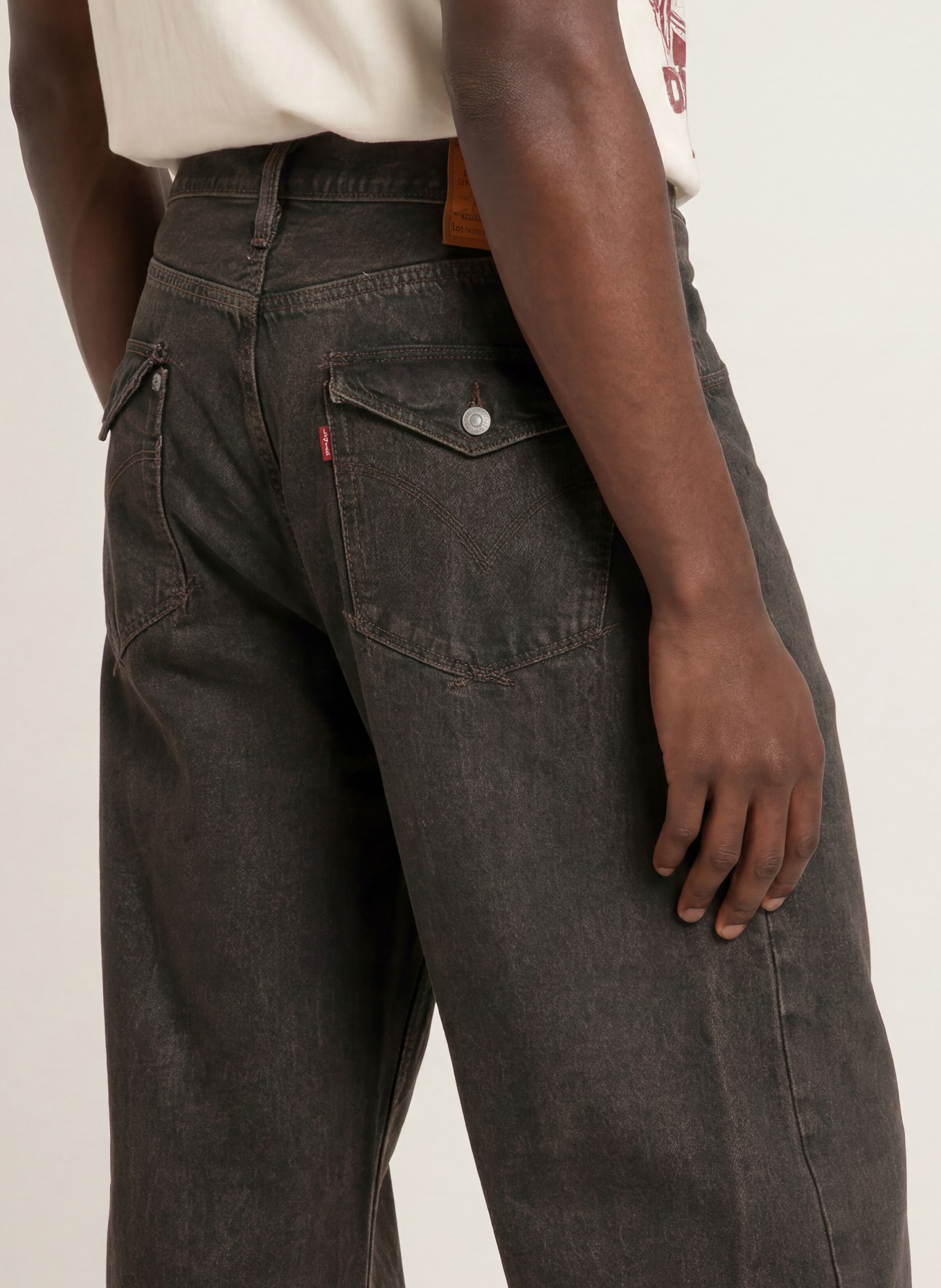 Levi's® Jean TWISTED BAGGY WIDE LEG, coupe large: 00 Blacks