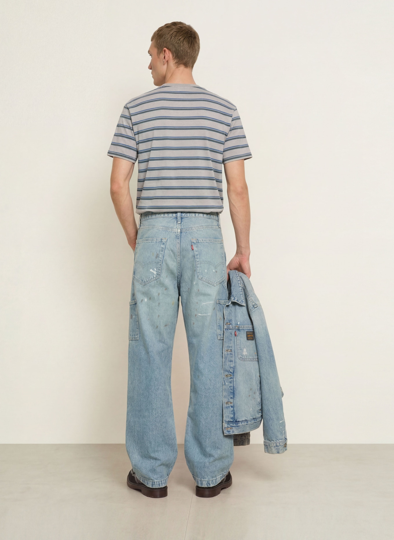 Levi's® Jean destroy 568, coupe ample: 20 Med Indigo - Worn In