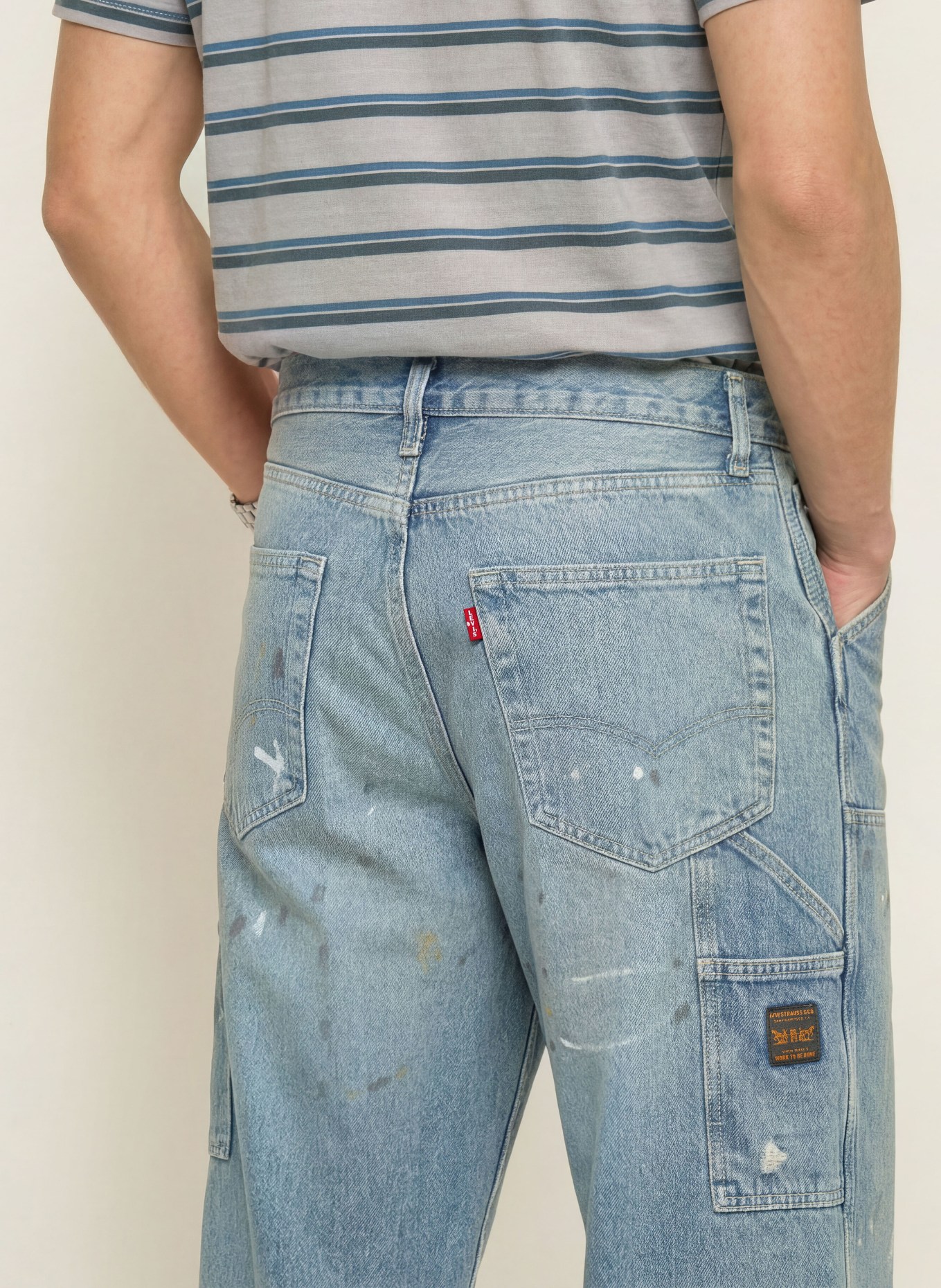 Levi's® Jean destroy 568, coupe ample: 20 Med Indigo - Worn In